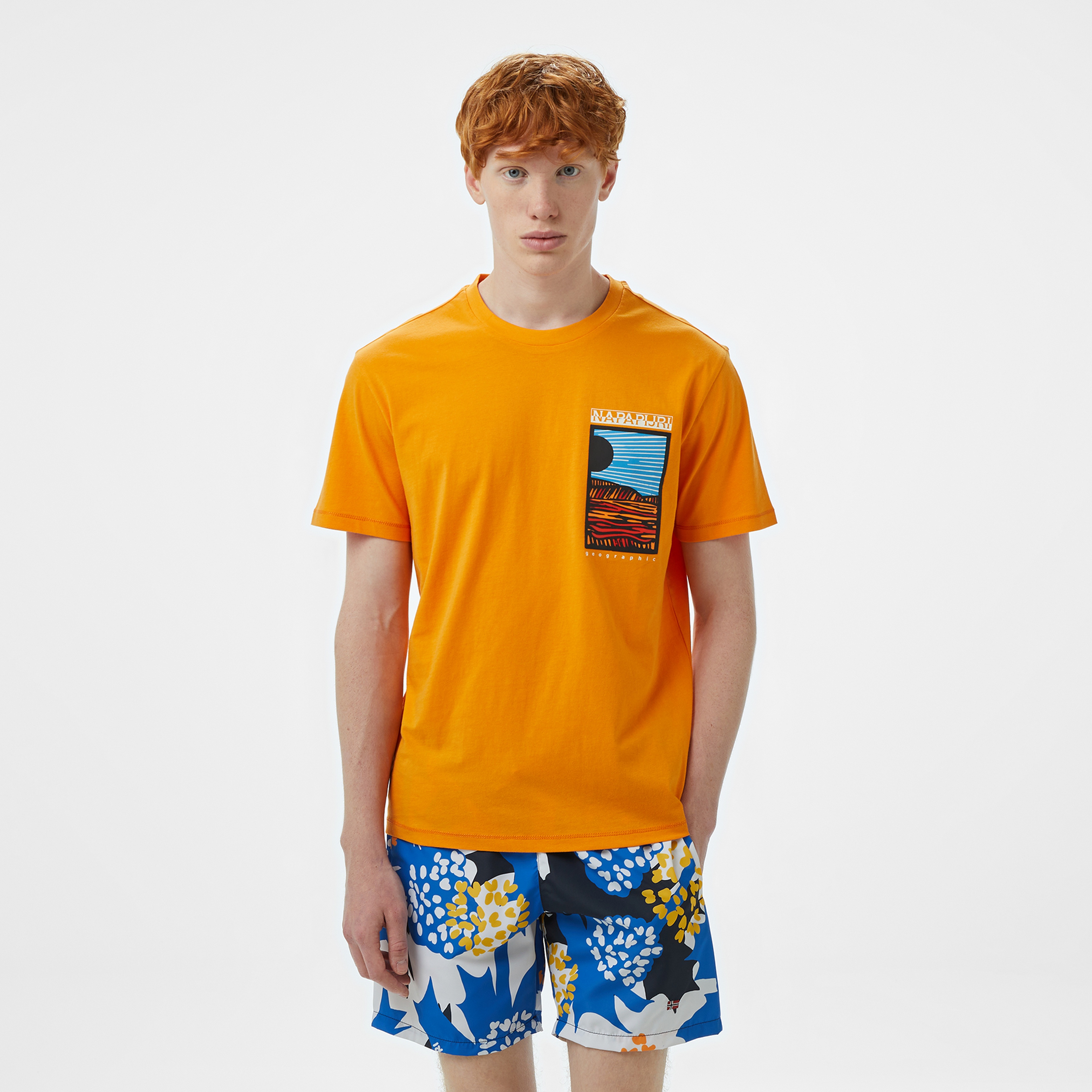 Napapijri S-Valdor SS Erkek Turuncu T-Shirt