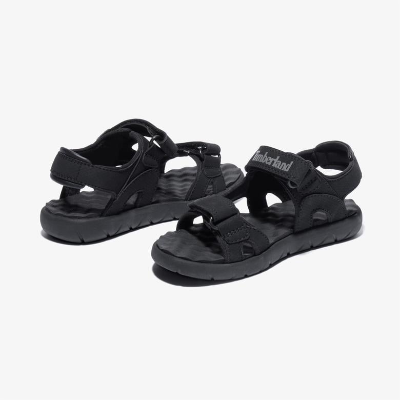 Timberland Perkins Low Arkadan Bantlı Çocuk Siyah Sandalet