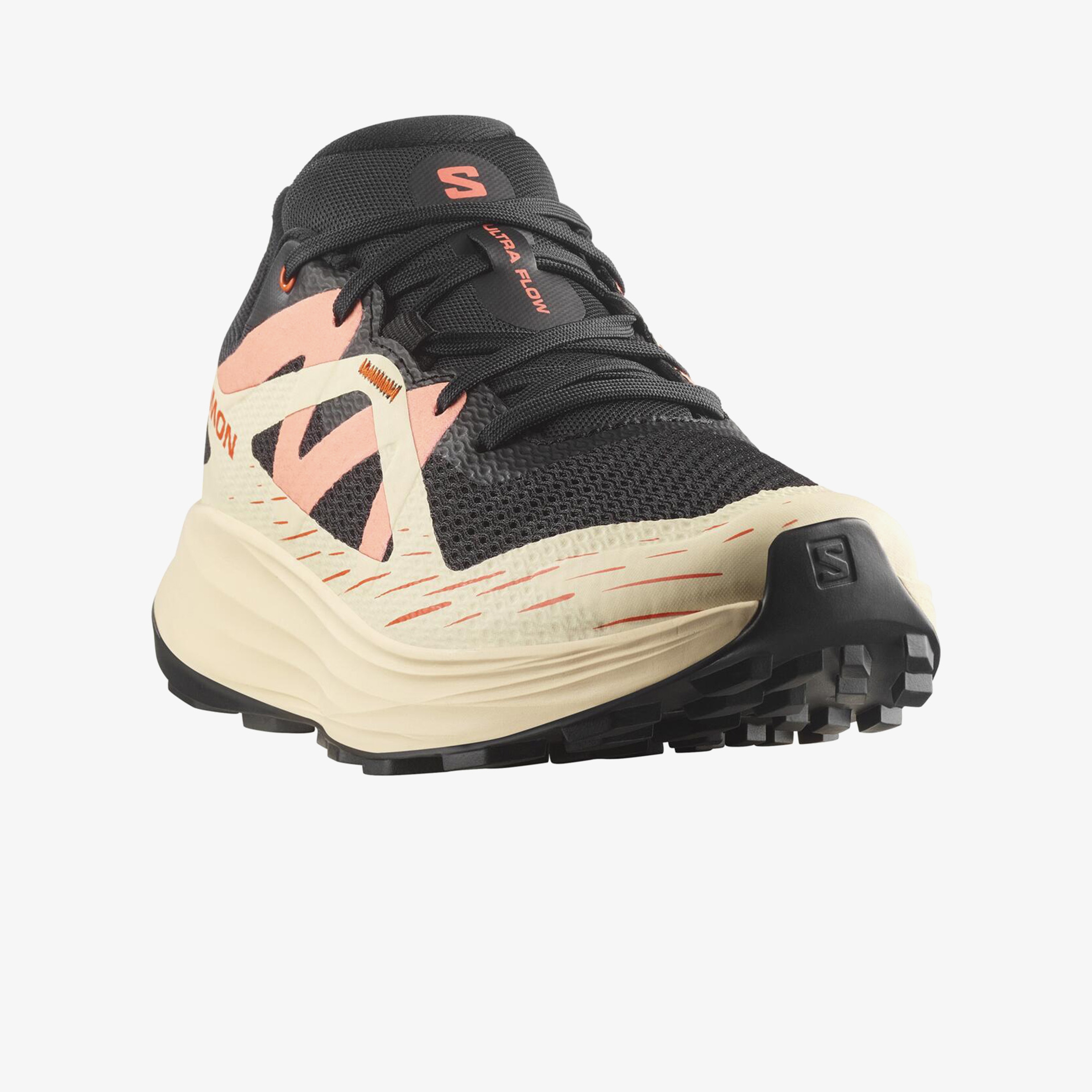 Salomon Ultra Flow Kadın Bej/Siyah Koşu Ayakkabısı