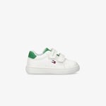 Tommy Hilfiger Flag Velcro Bebek Beyaz/Yeşil Spor Ayakkabı