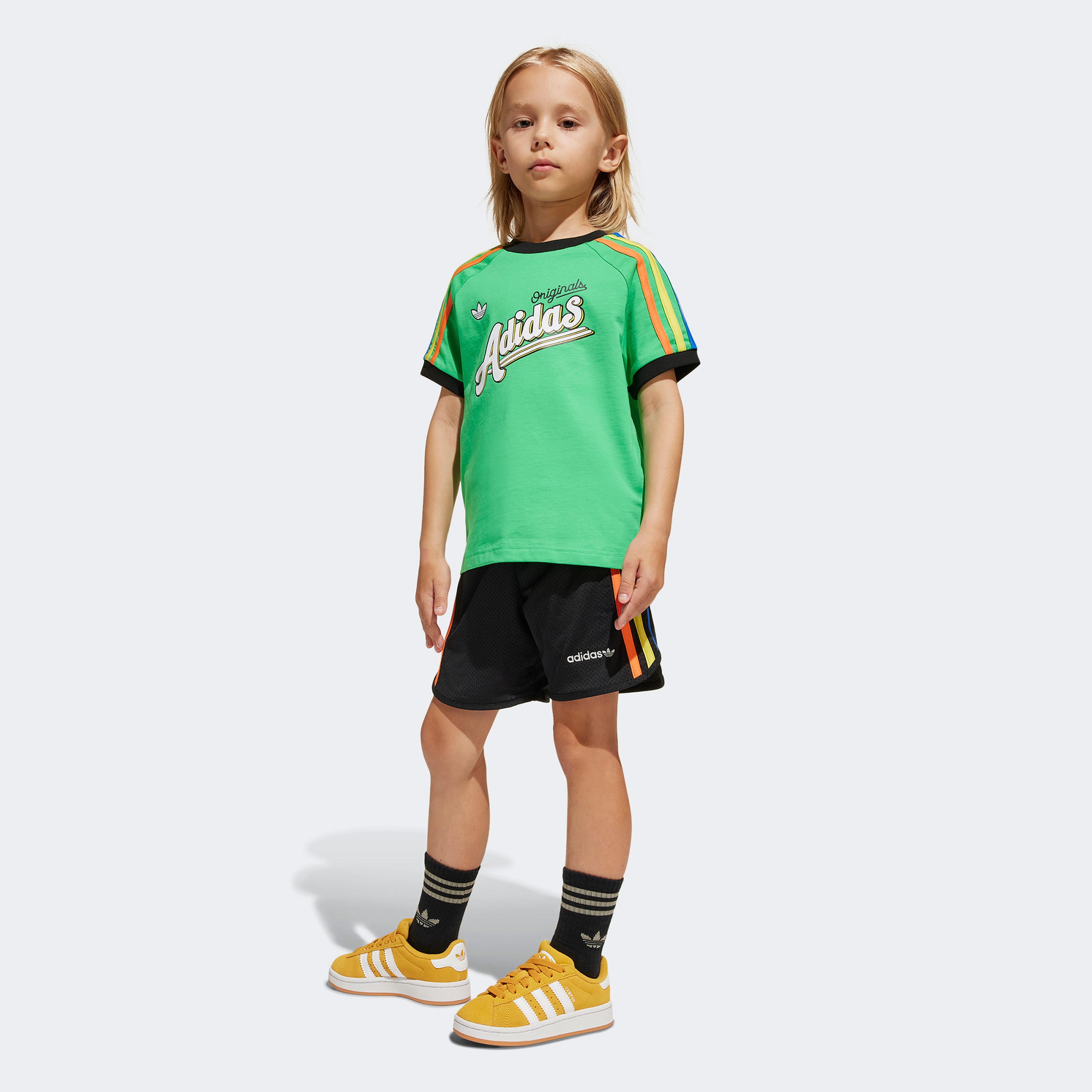 adidas Çocuk Yeşil Şort ve Tişört Takım