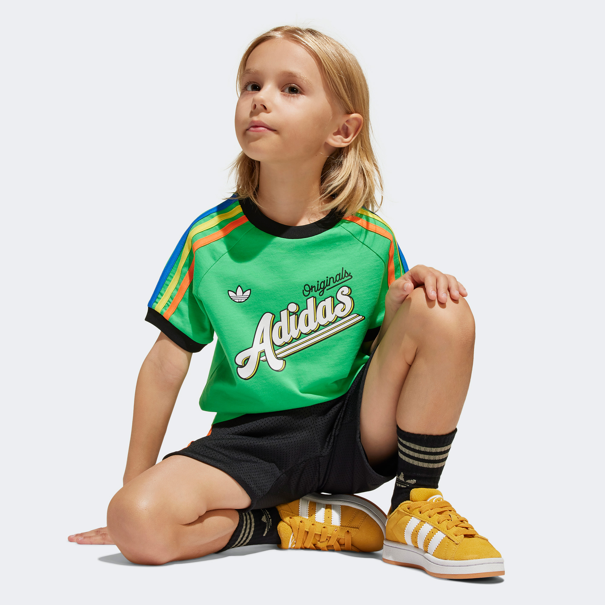 adidas Çocuk Yeşil Şort ve Tişört Takım