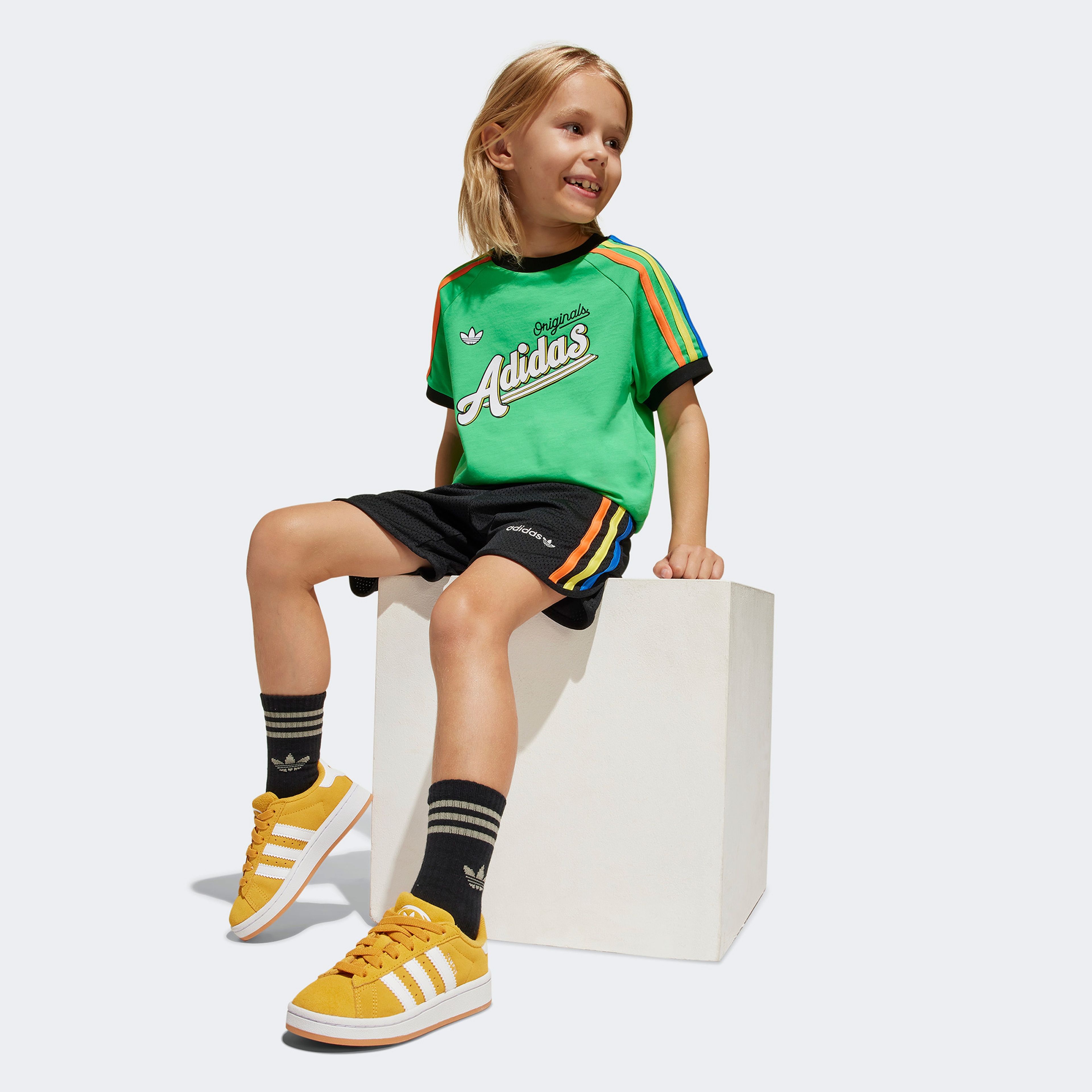 adidas Çocuk Yeşil Şort ve Tişört Takım