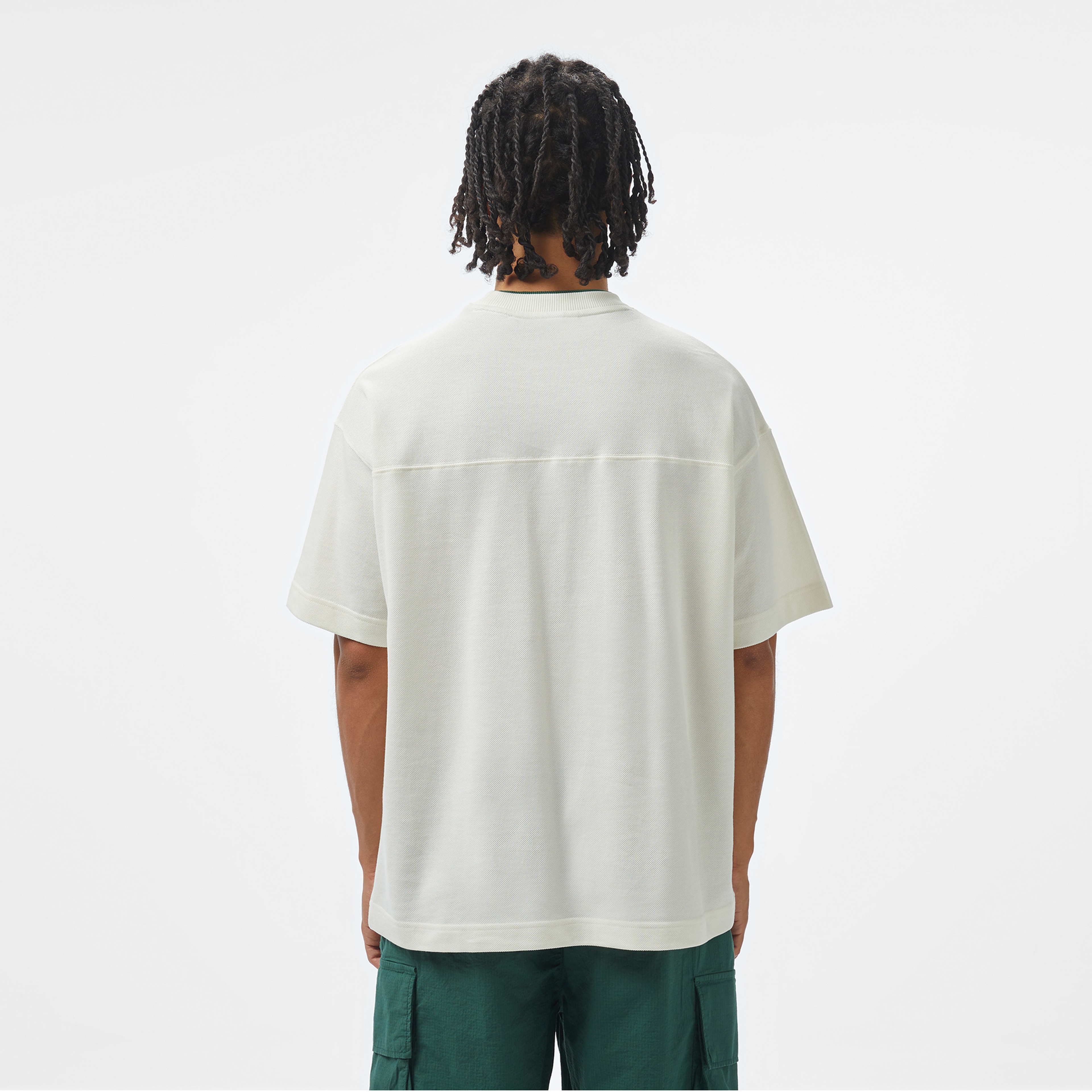 Lacoste House of SuperStep x Lacoste Erkek Beyaz T-Shirt