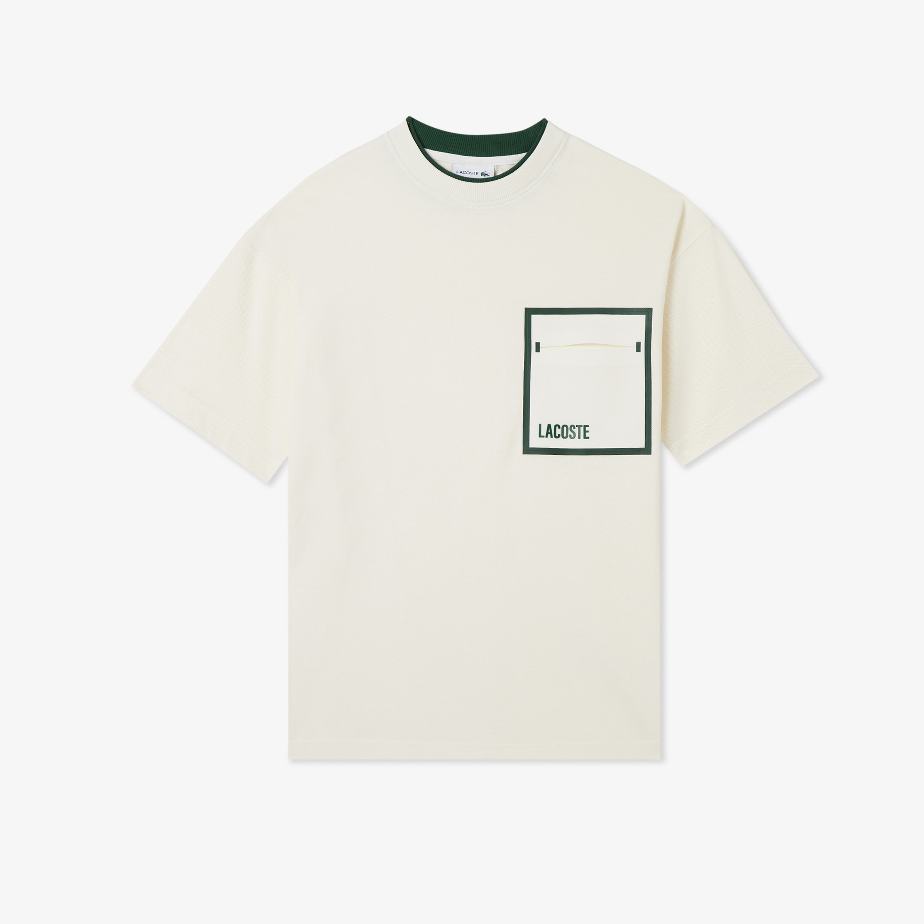 Lacoste House of SuperStep x Lacoste Erkek Beyaz T-Shirt