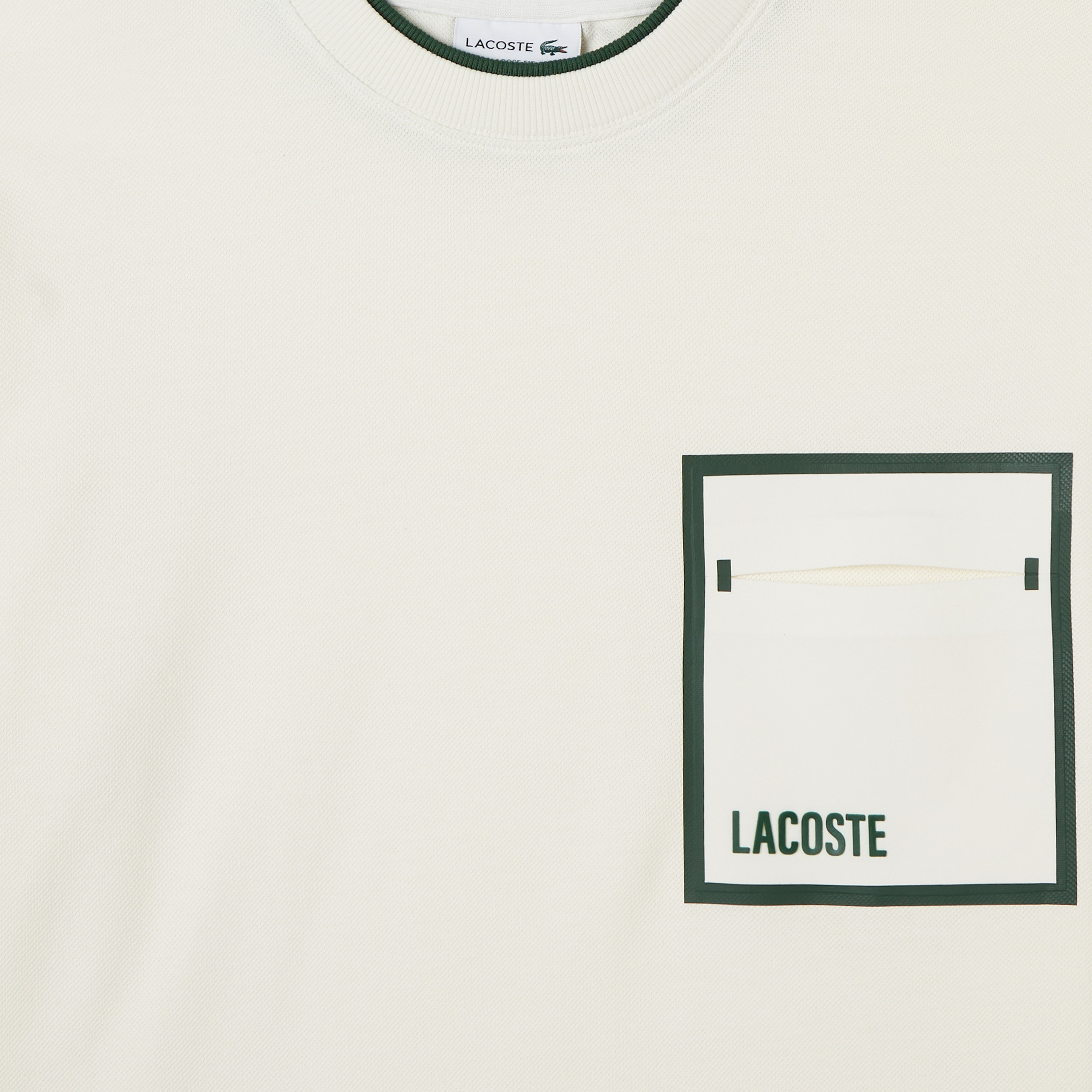 Lacoste House of SuperStep x Lacoste Erkek Beyaz T-Shirt