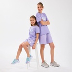 Skechers Fleece Çocuk Mor Şort