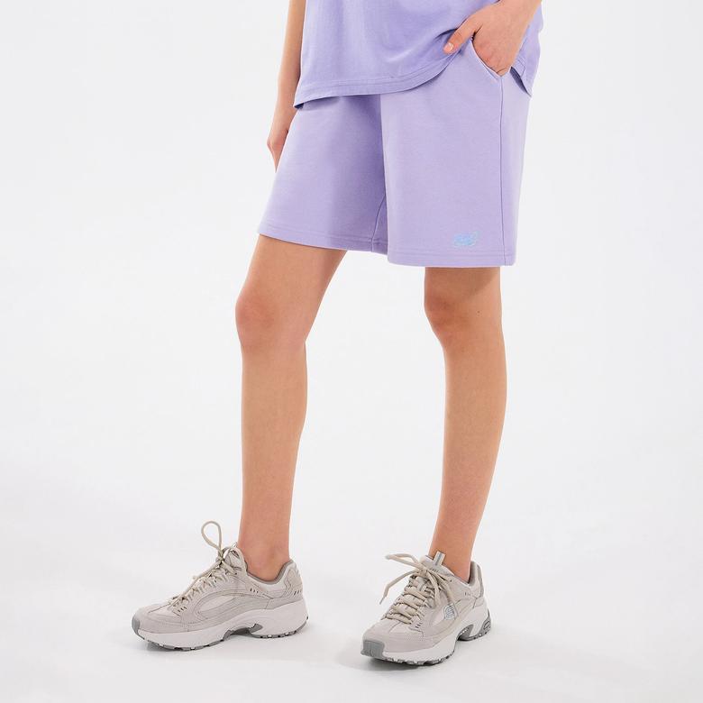 Skechers Fleece Çocuk Mor Şort