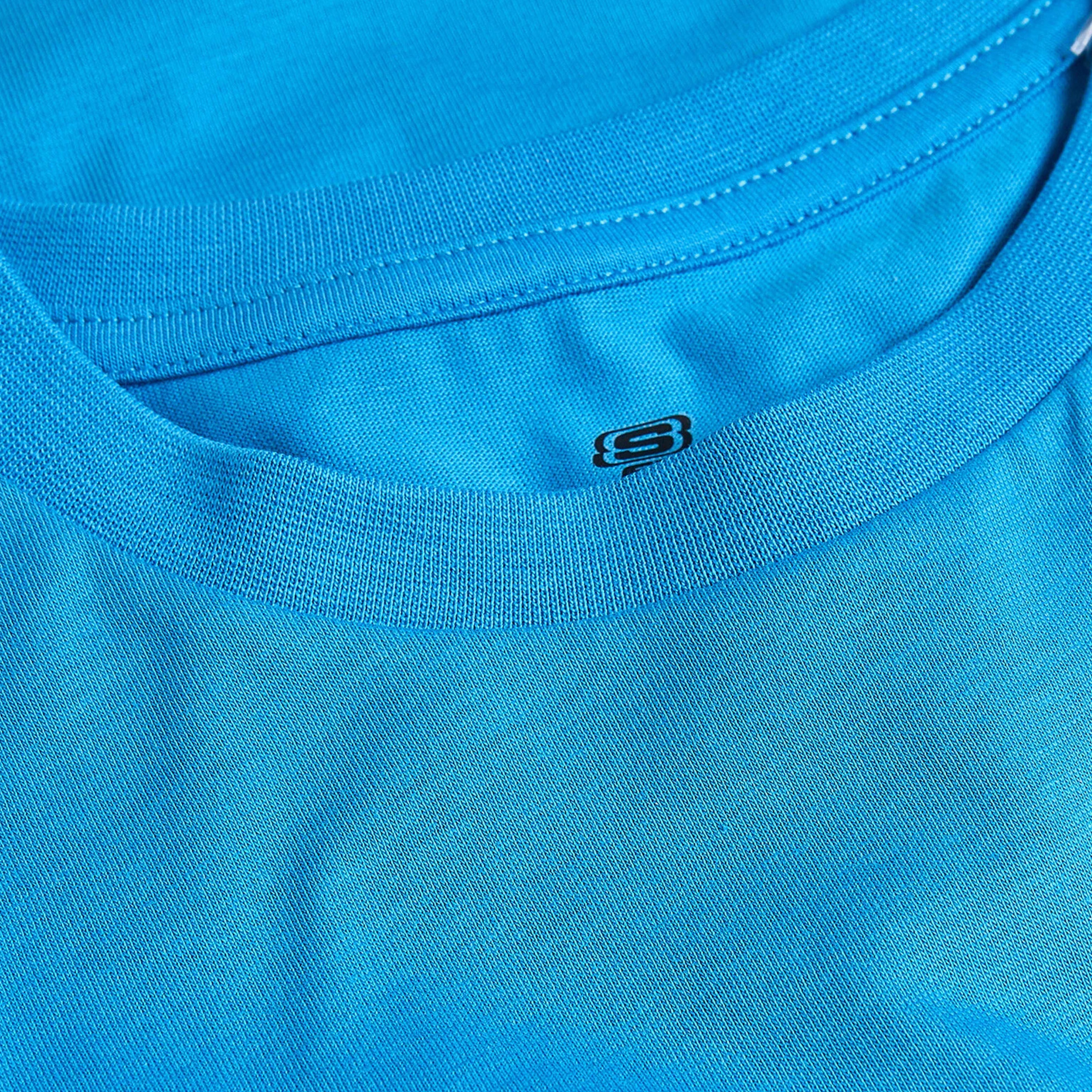 Skechers Regular Fit Baskılı Çocuk Mavi T-Shirt