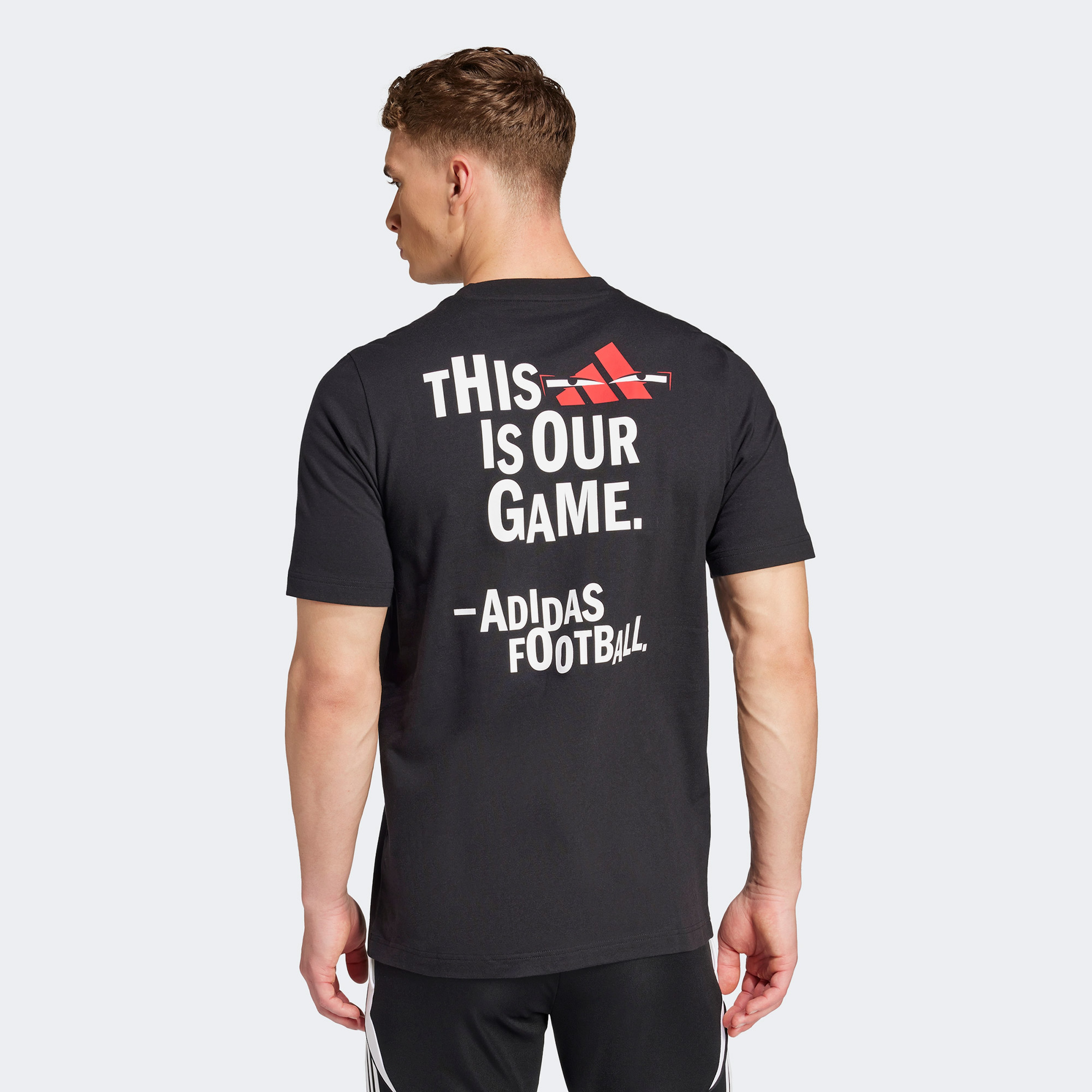 Adidas Fun Slogan Graphic Erkek Siyah Günlük T-Shirt