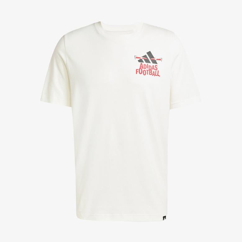 adidas Fun Slogan Erkek Beyaz T-Shirt