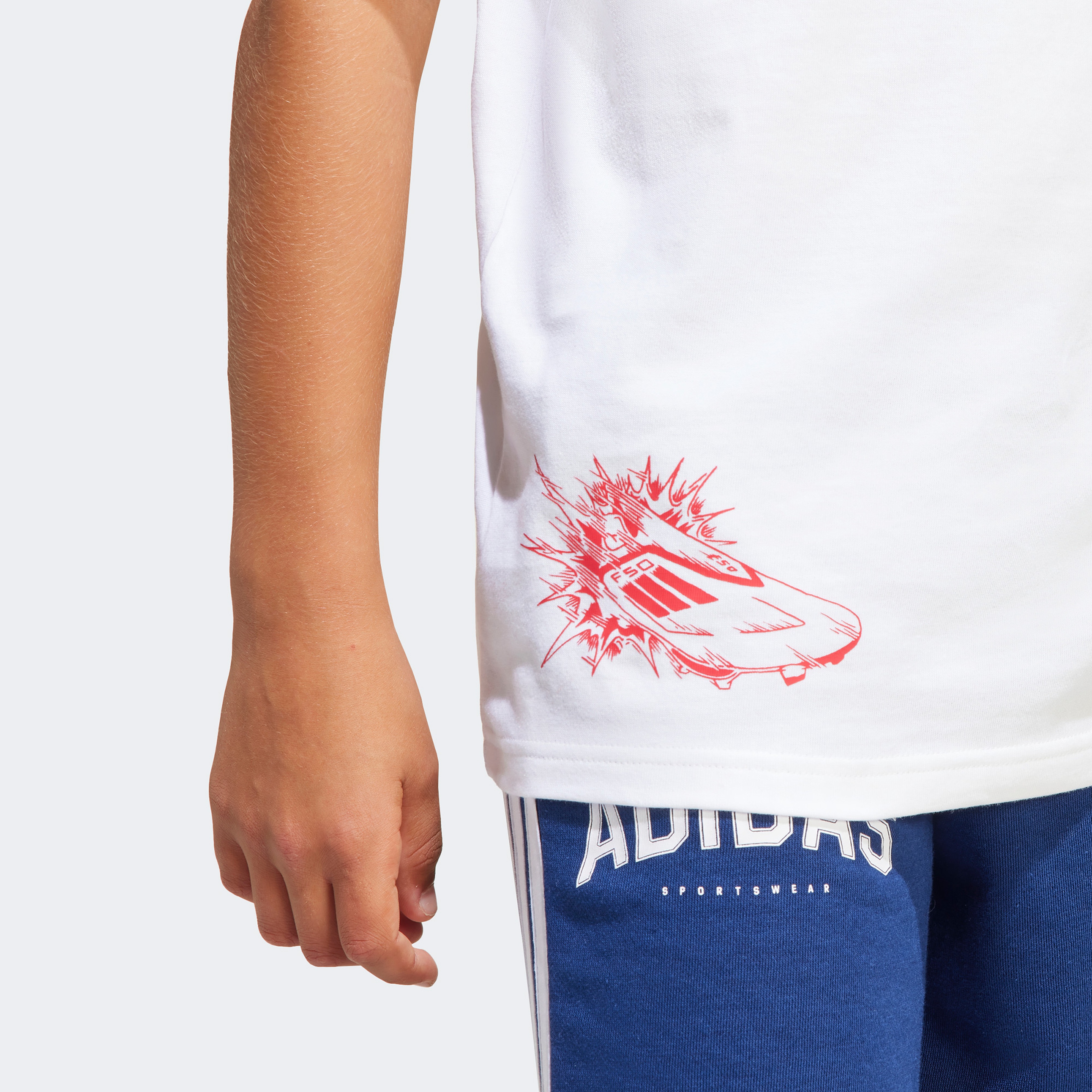 adidas F50 Sign G T Çocuk Beyaz T-Shirt