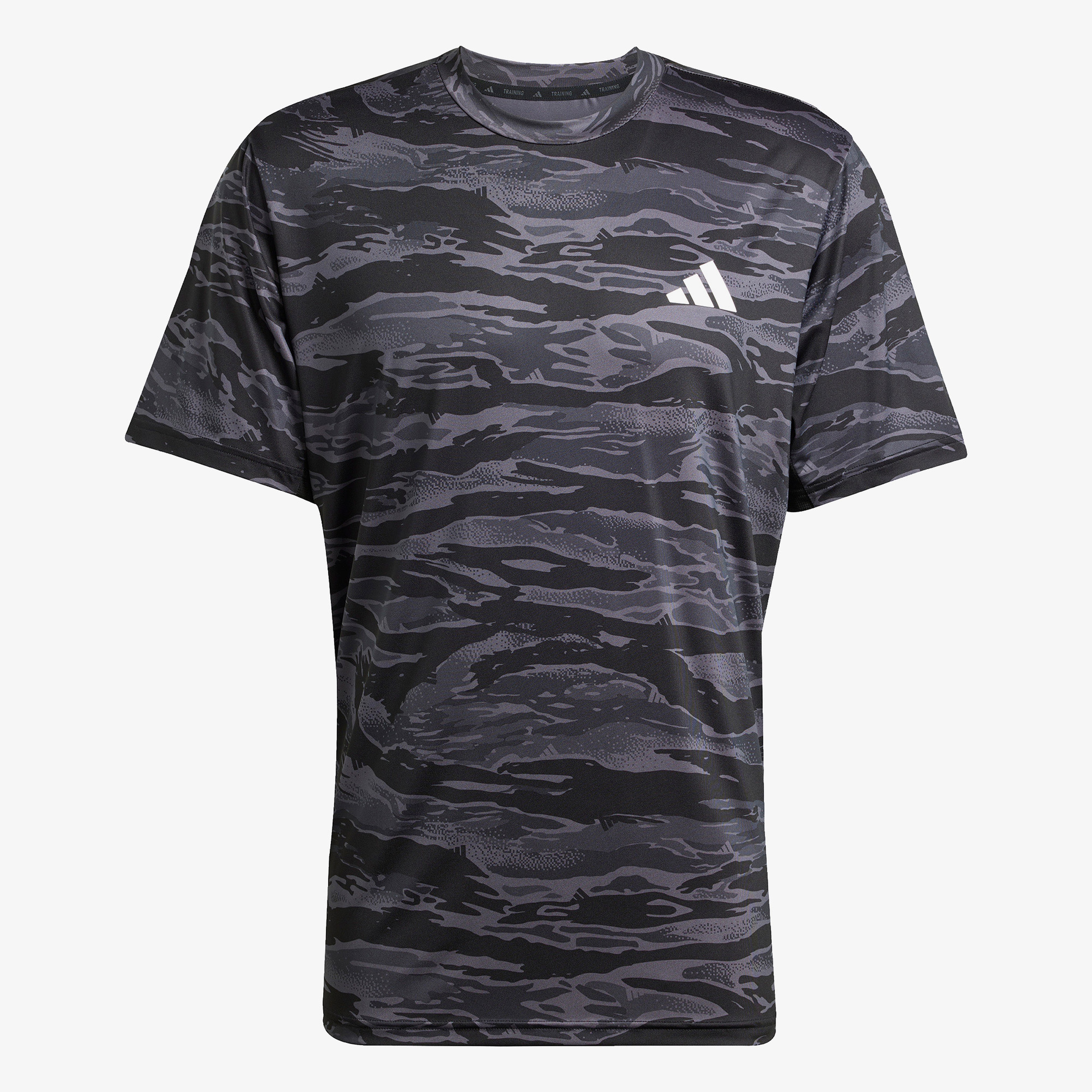 adidas Train Essentials Camo Aop Erkek Siyah Antrenman T-Shirt