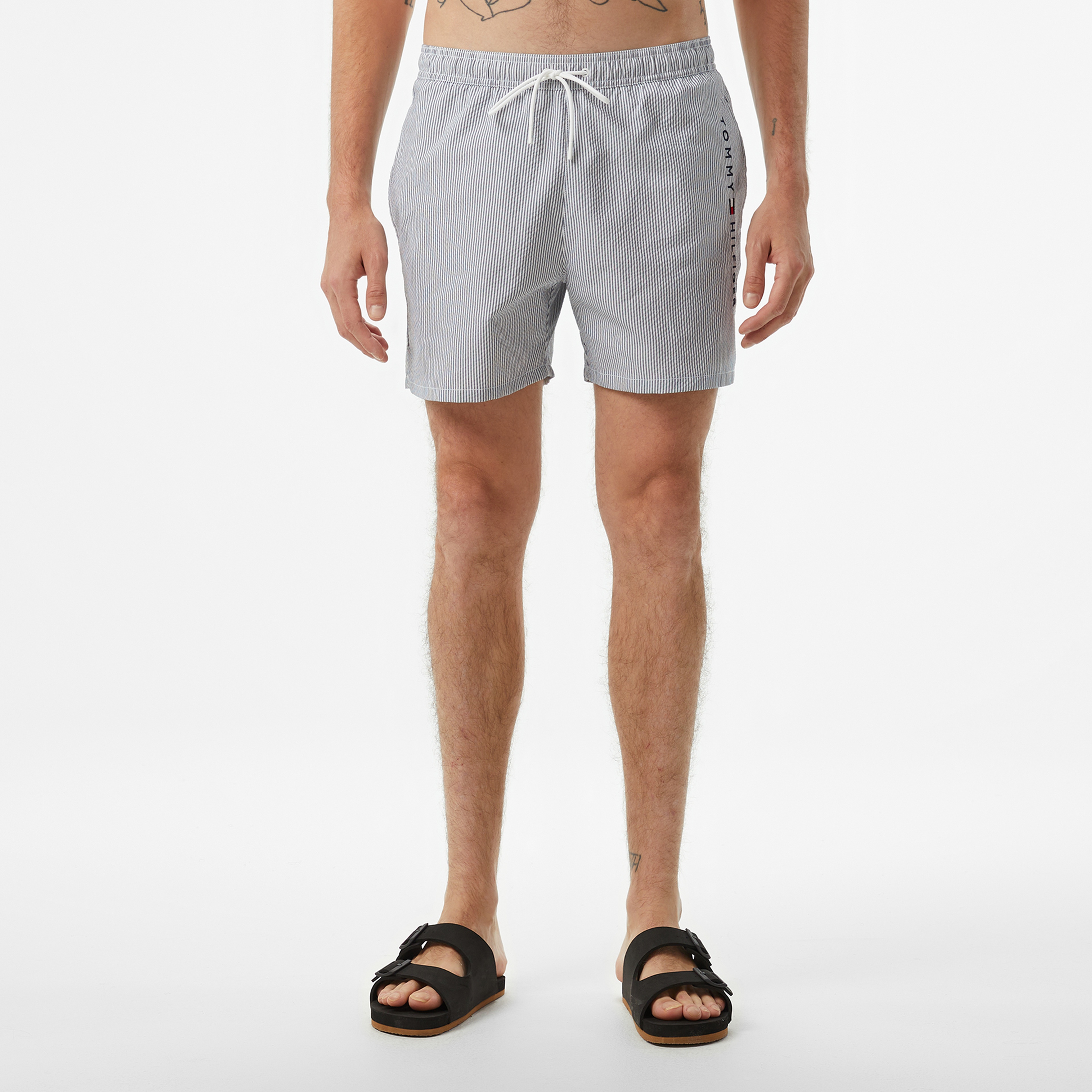 Tommy Hilfiger Medium Drawstring Erkek Gri Mayo