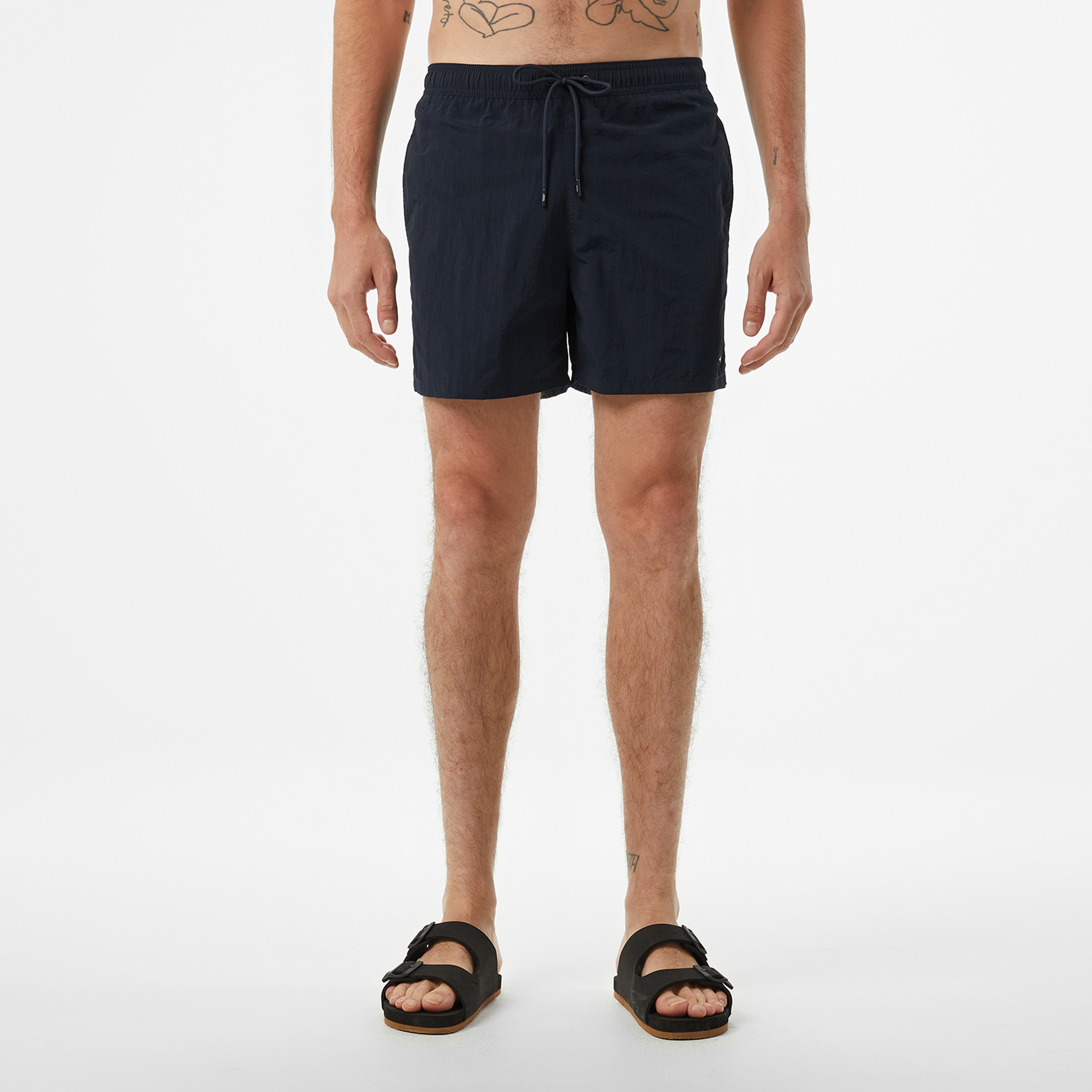 Tommy Hilfiger Mid Length Essential Erkek Lacivert Mayo