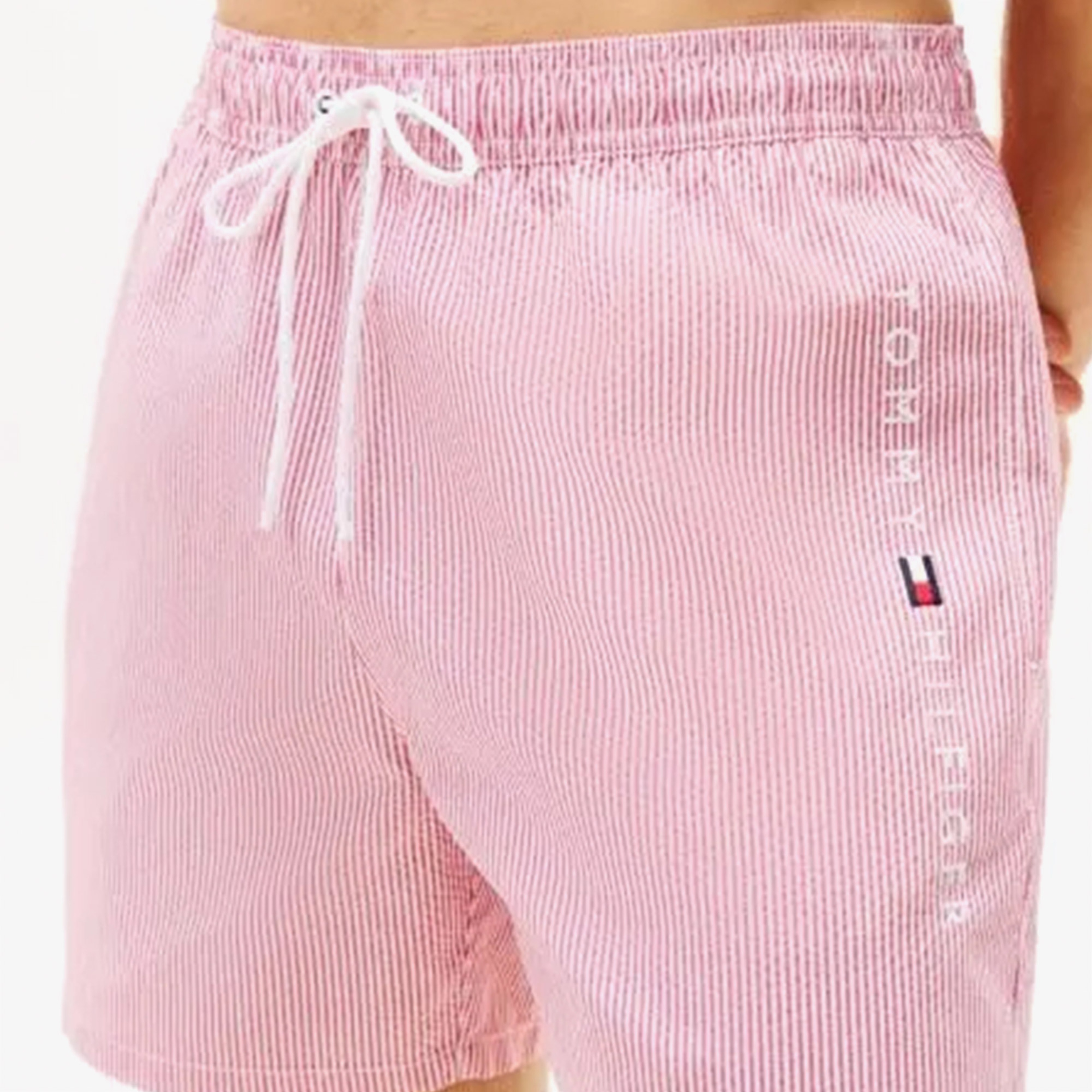 Tommy Hilfiger Medium Drawstring Erkek Pembe Mayo