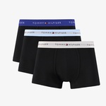 Tommy Hilfiger Wb Trunk Erkek Mavi/Gri Bantlı 3'lü Siyah Boxer