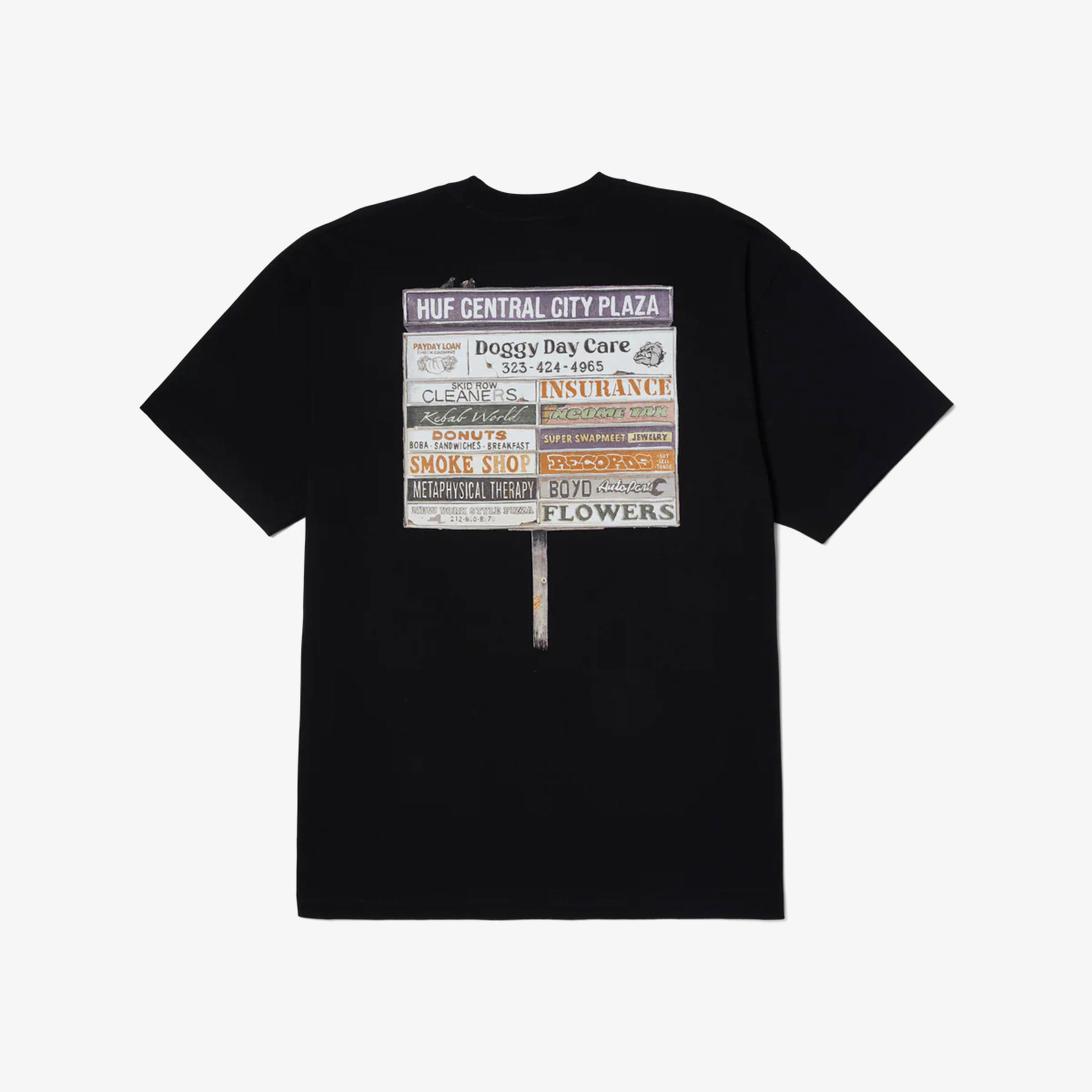 Huf Plaza Erkek Siyah T-Shirt