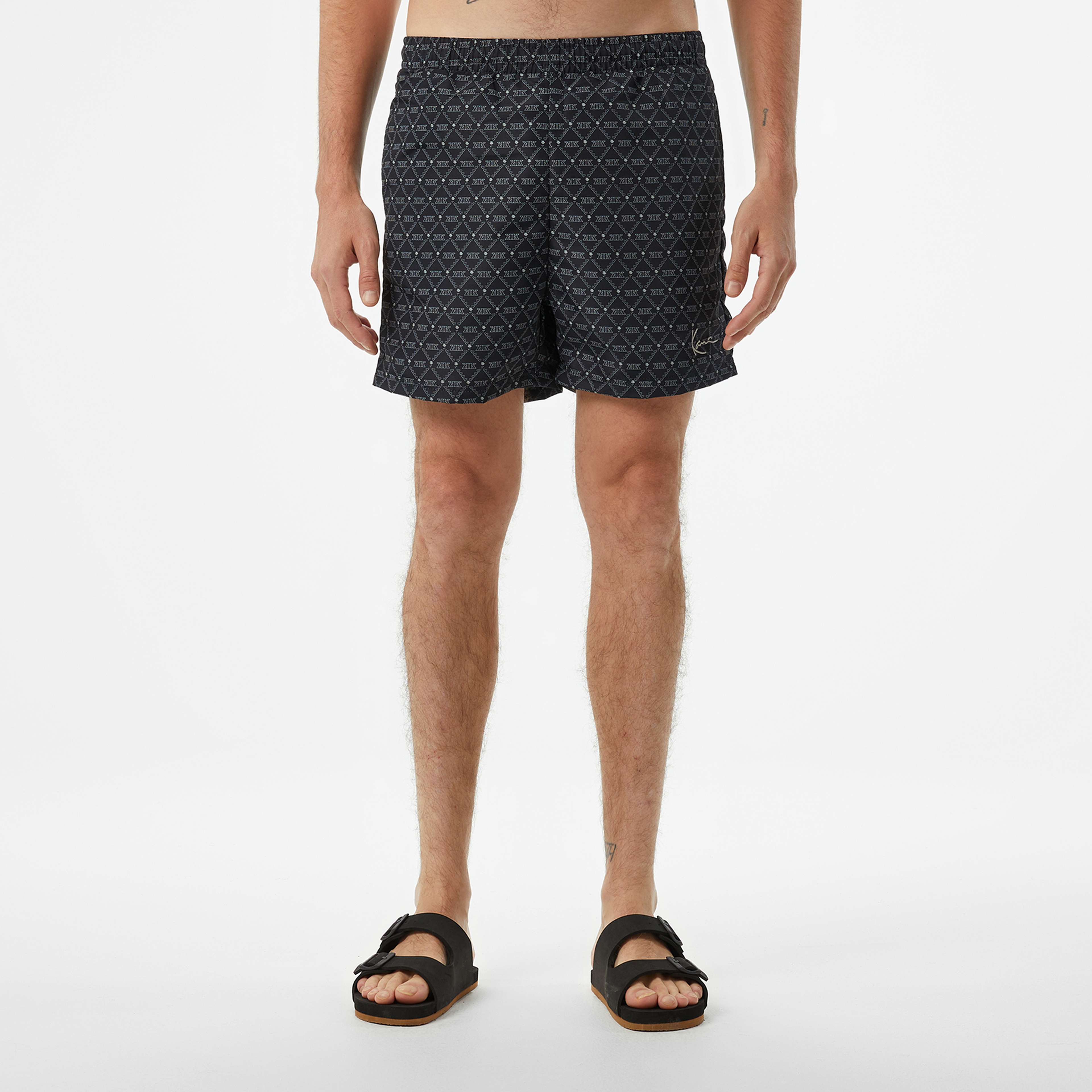 Karl Kani Monogram Erkek Siyah Mayo