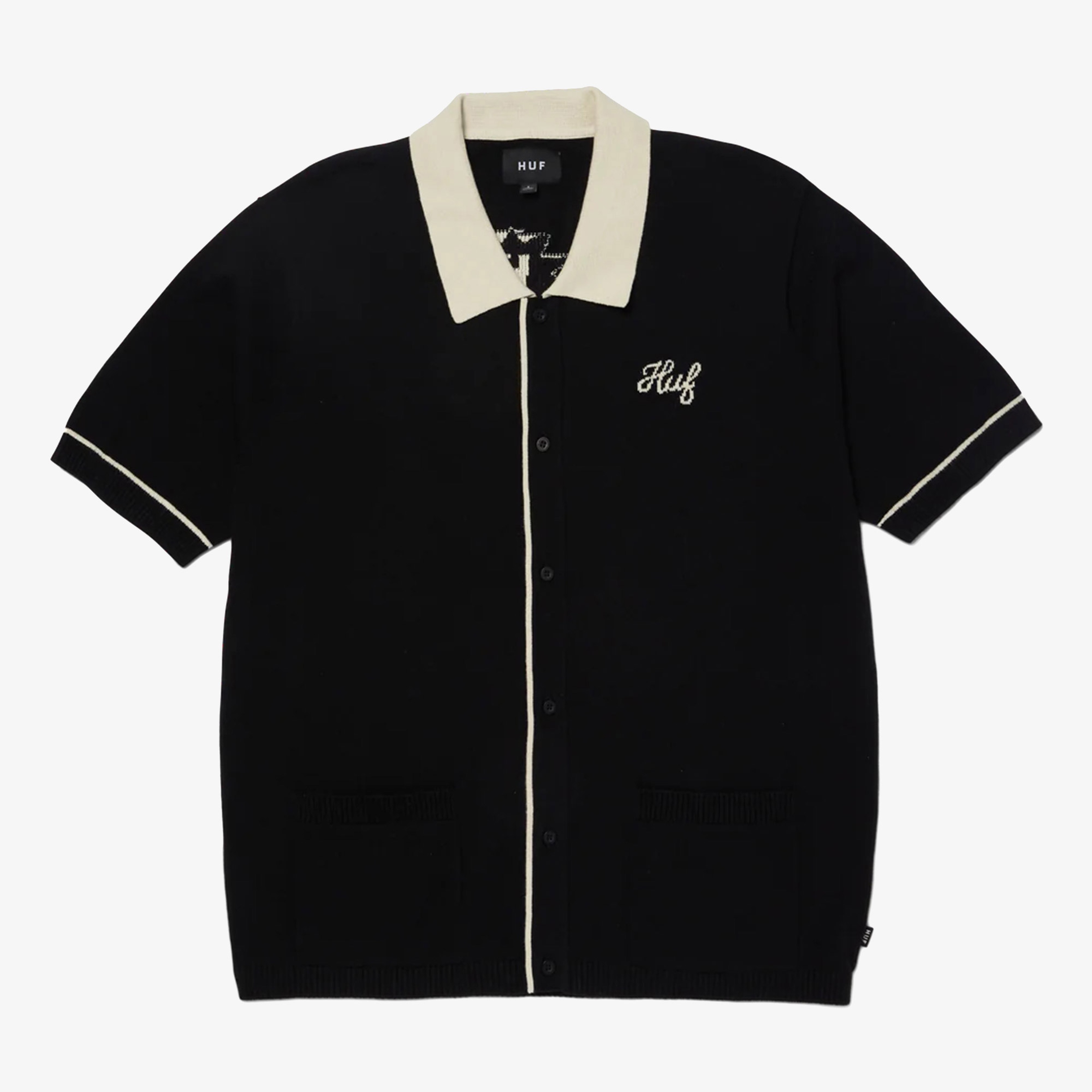 Huf Icaris Knit Top Erkek Siyah Gömlek