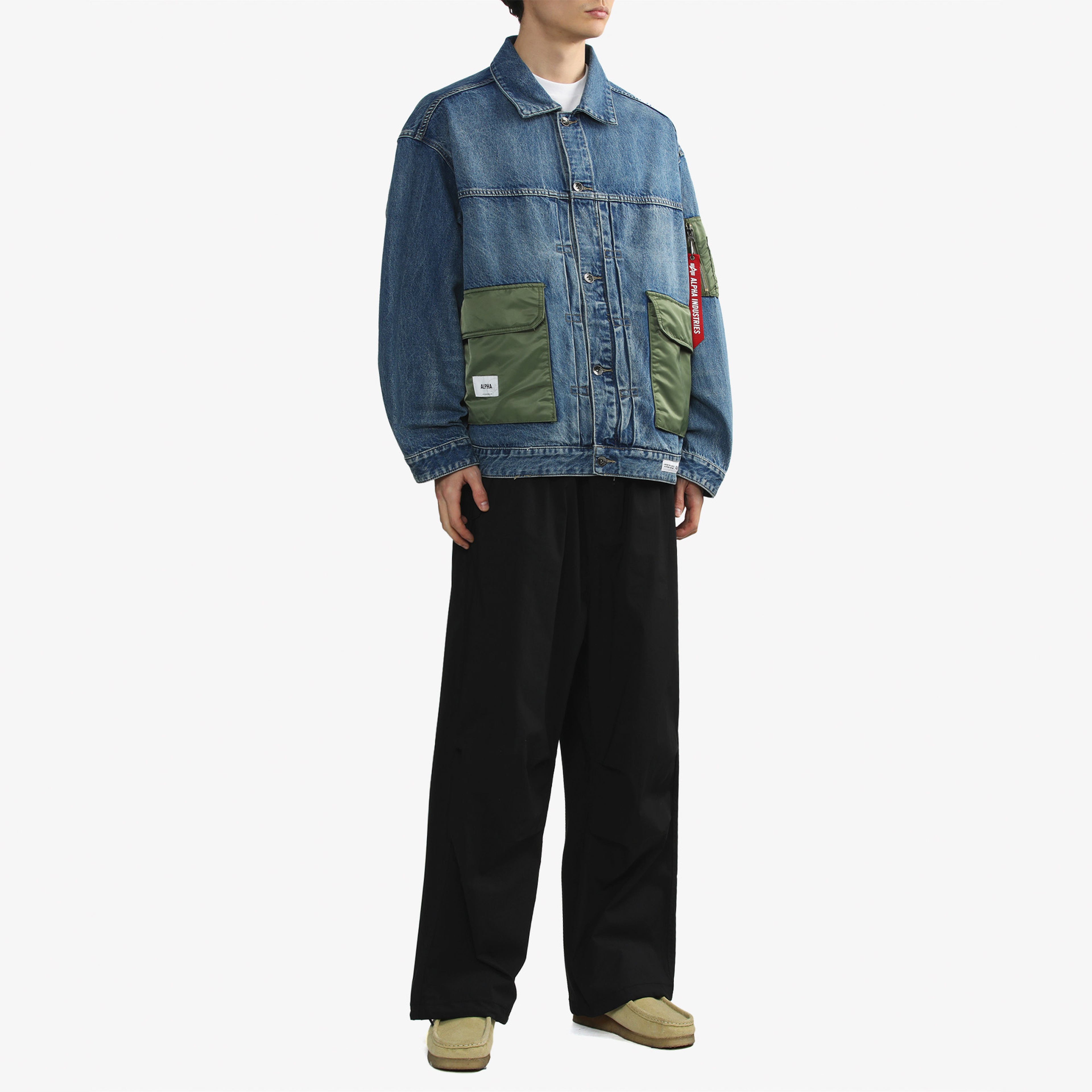 Alpha Industries Denim Erkek Mavi Ceket