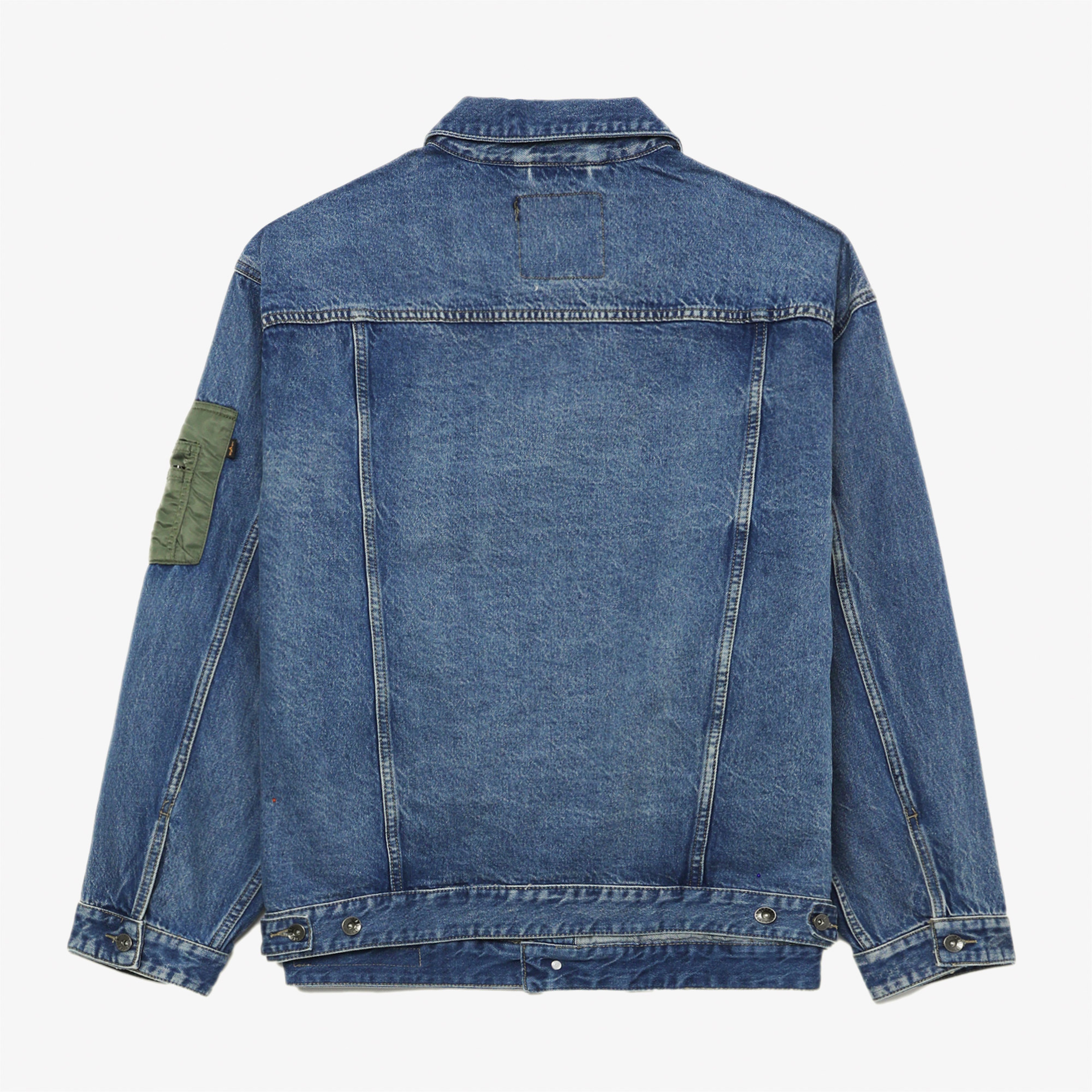 Alpha Industries Denim Erkek Mavi Ceket
