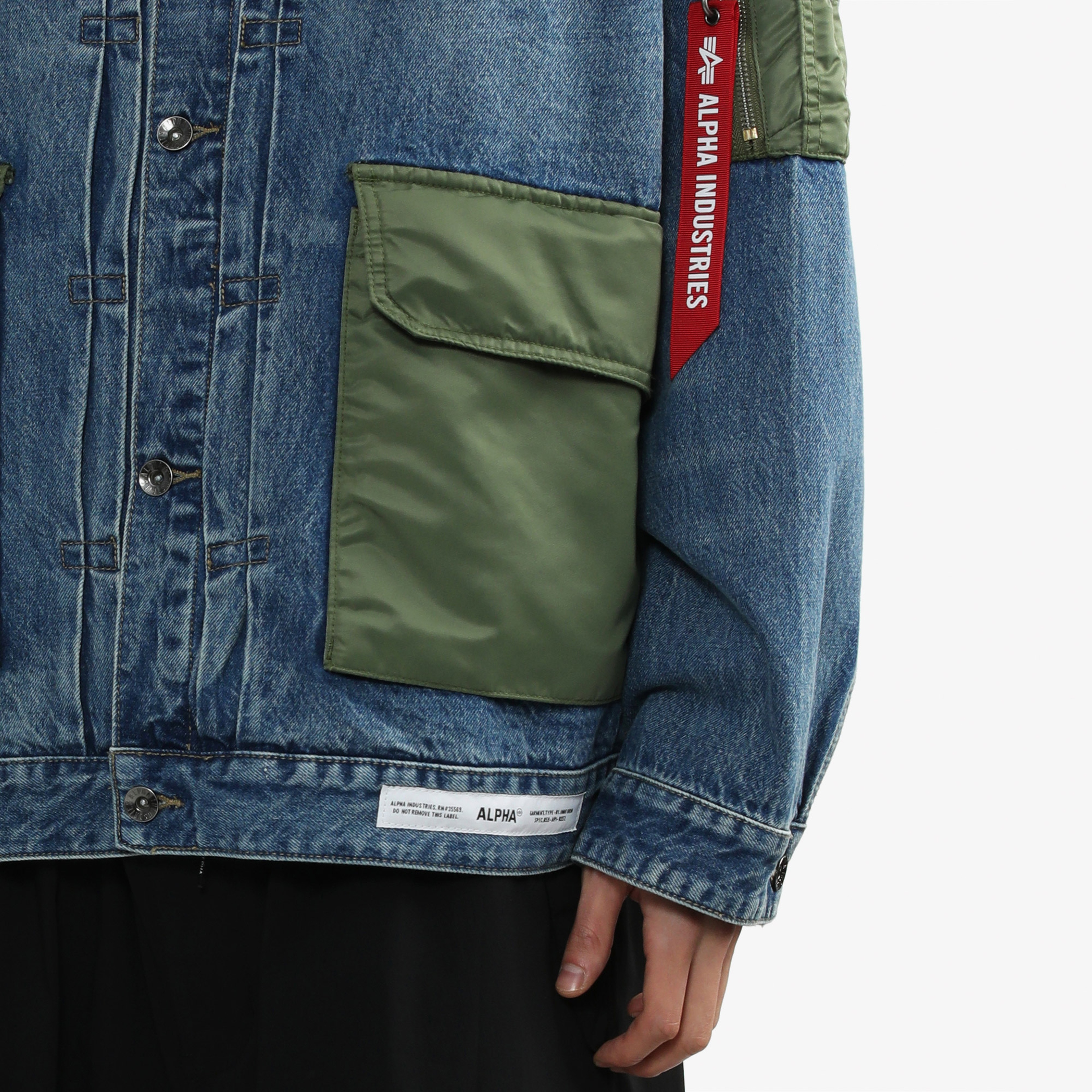 Alpha Industries Denim Erkek Mavi Ceket