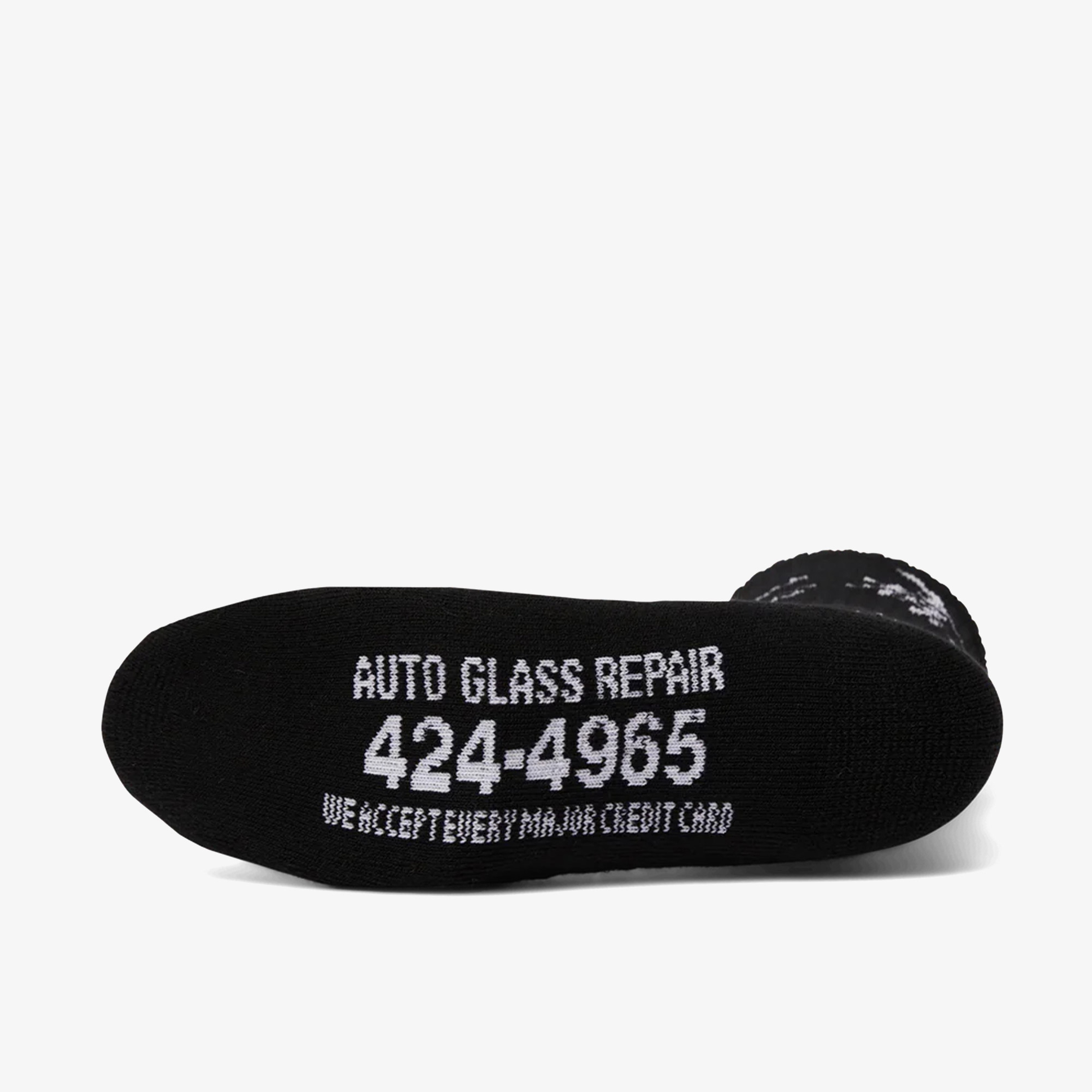 Huf Auto Glass Crew Erkek Siyah Çorap