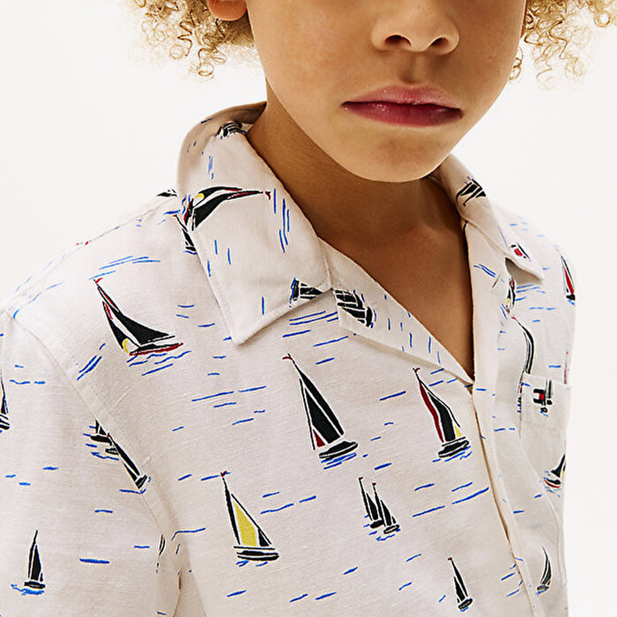 Tommy Hilfiger Çocuk Beyaz Gömlek