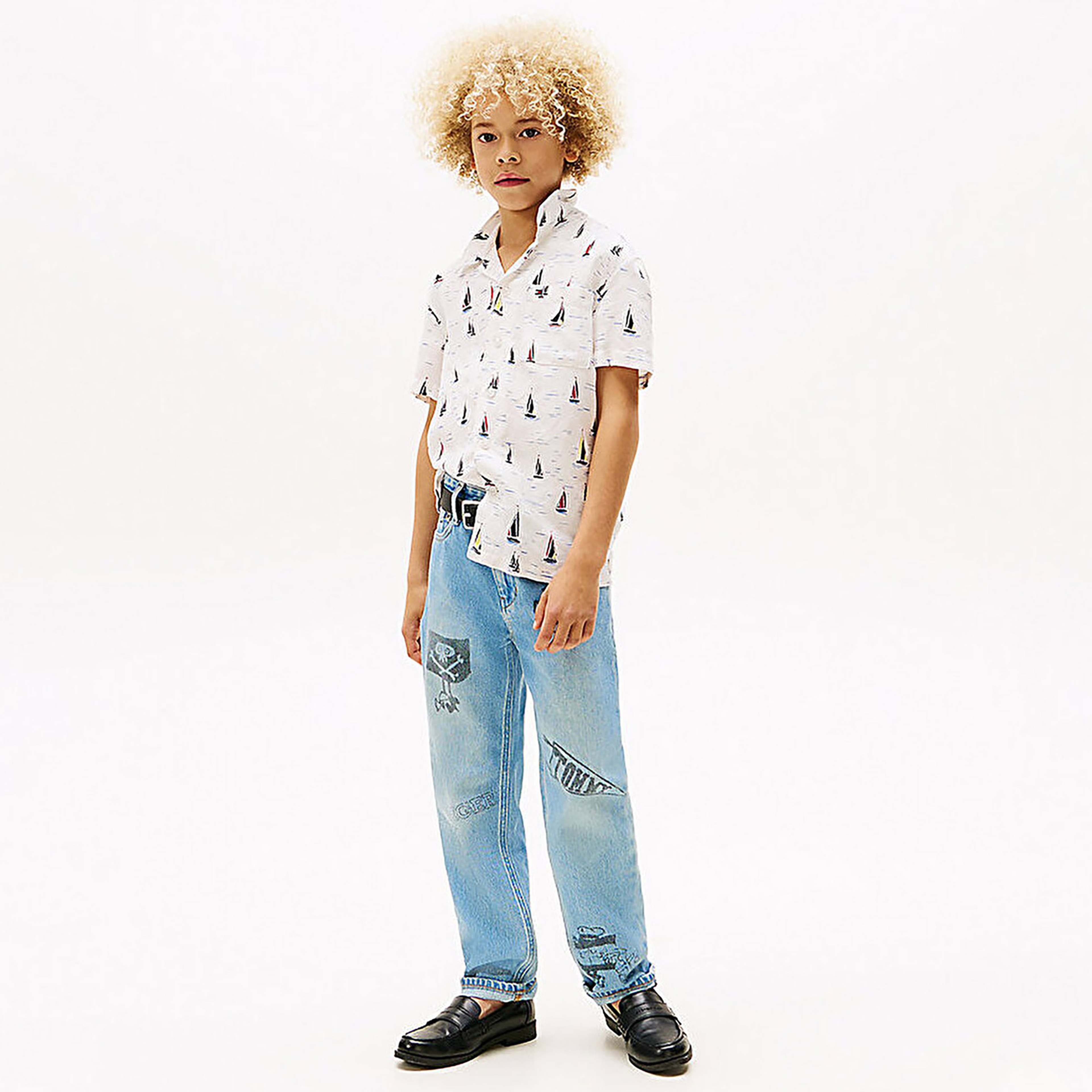 Tommy Hilfiger Çocuk Beyaz Gömlek