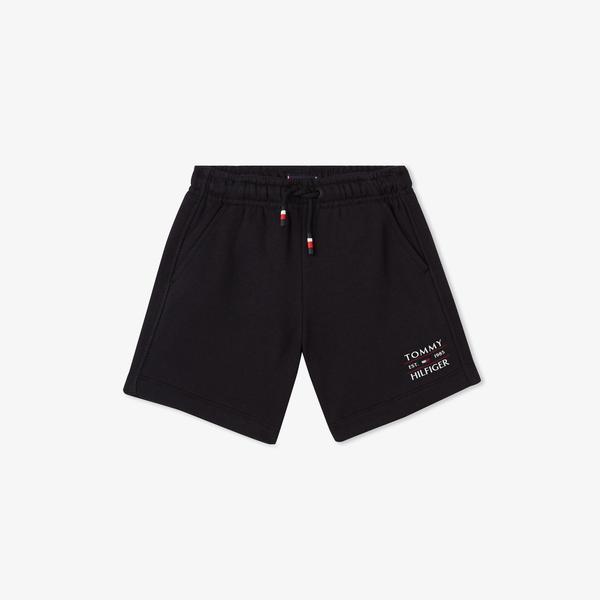 Tommy Hilfiger Logo Çocuk Siyah Şort