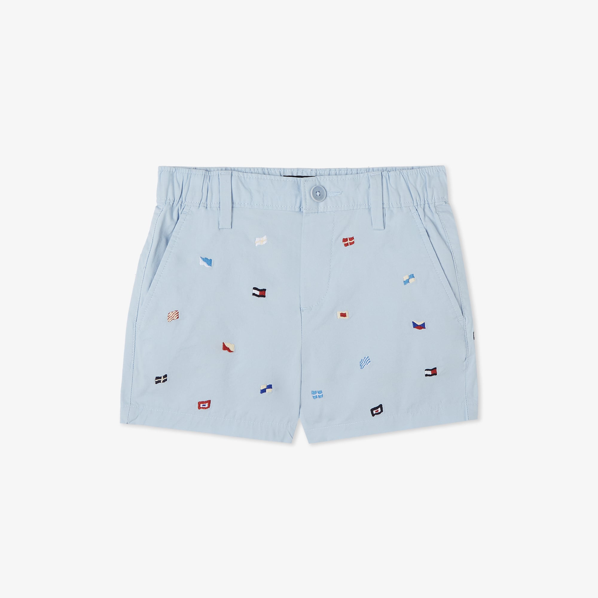 Tommy Hilfiger Allover Flag Çocuk Mavi Şort