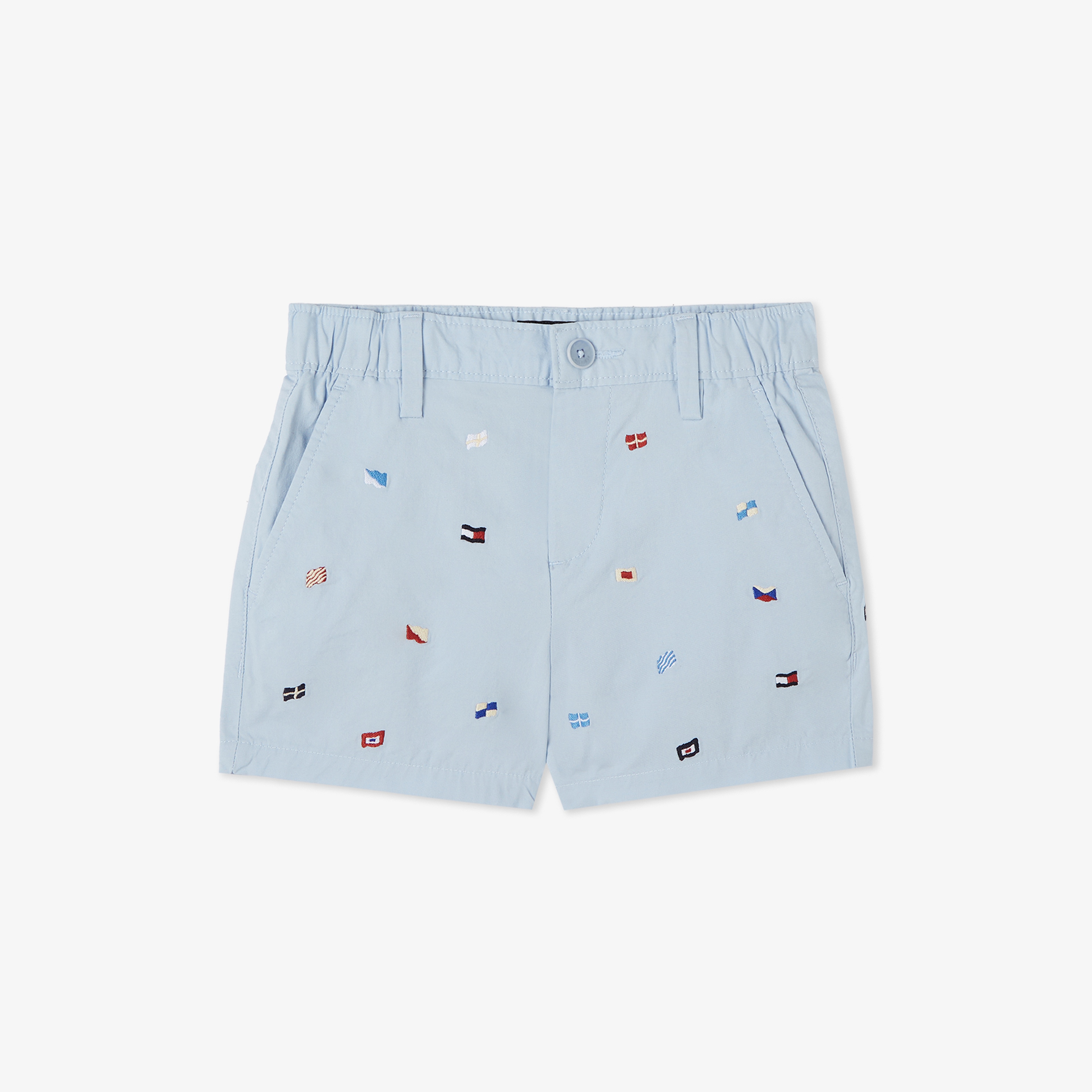 Tommy Hilfiger Allover Flag Çocuk Mavi Şort