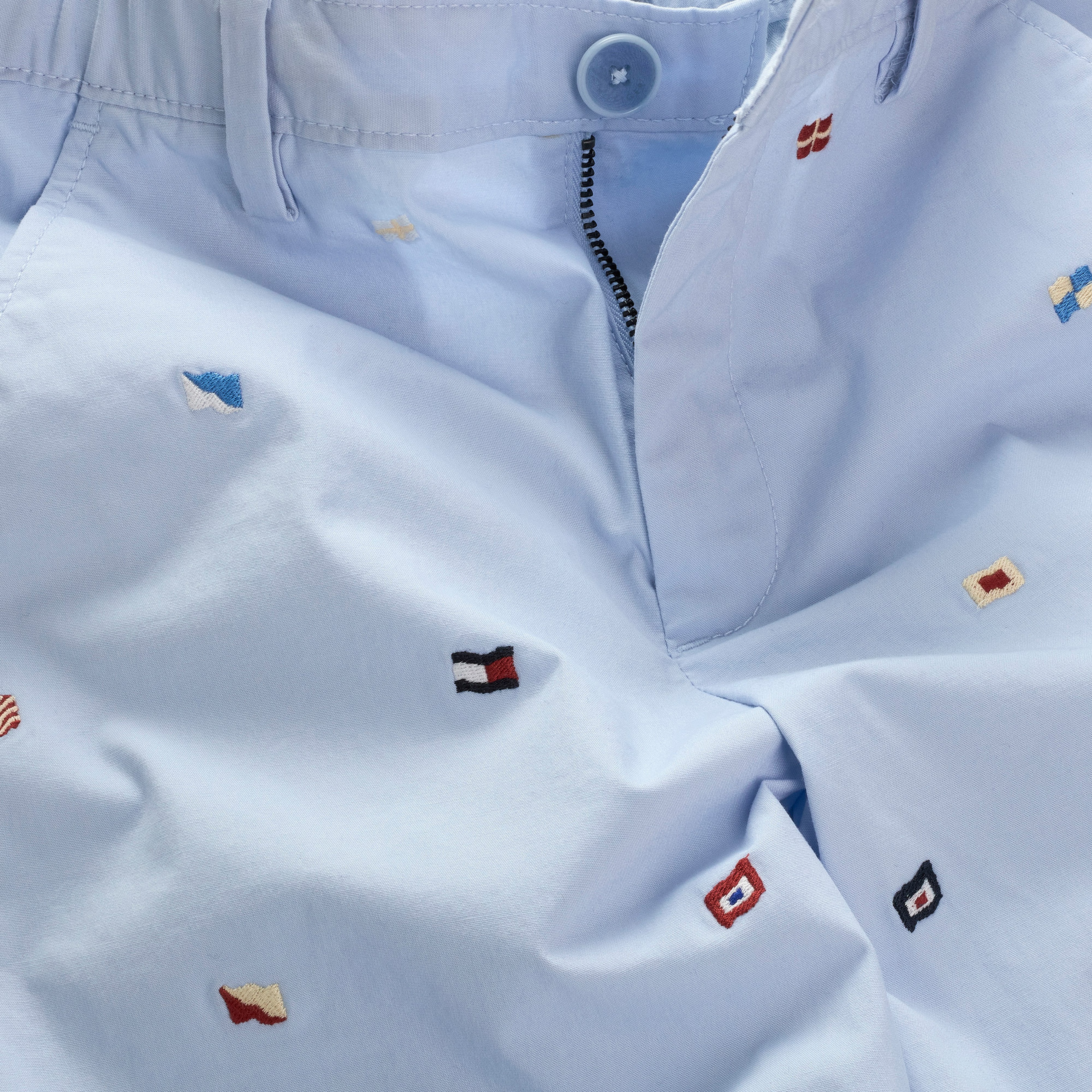 Tommy Hilfiger Allover Flag Çocuk Mavi Şort