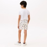 Tommy Hilfiger Print Linen Çocuk Beyaz Mayo