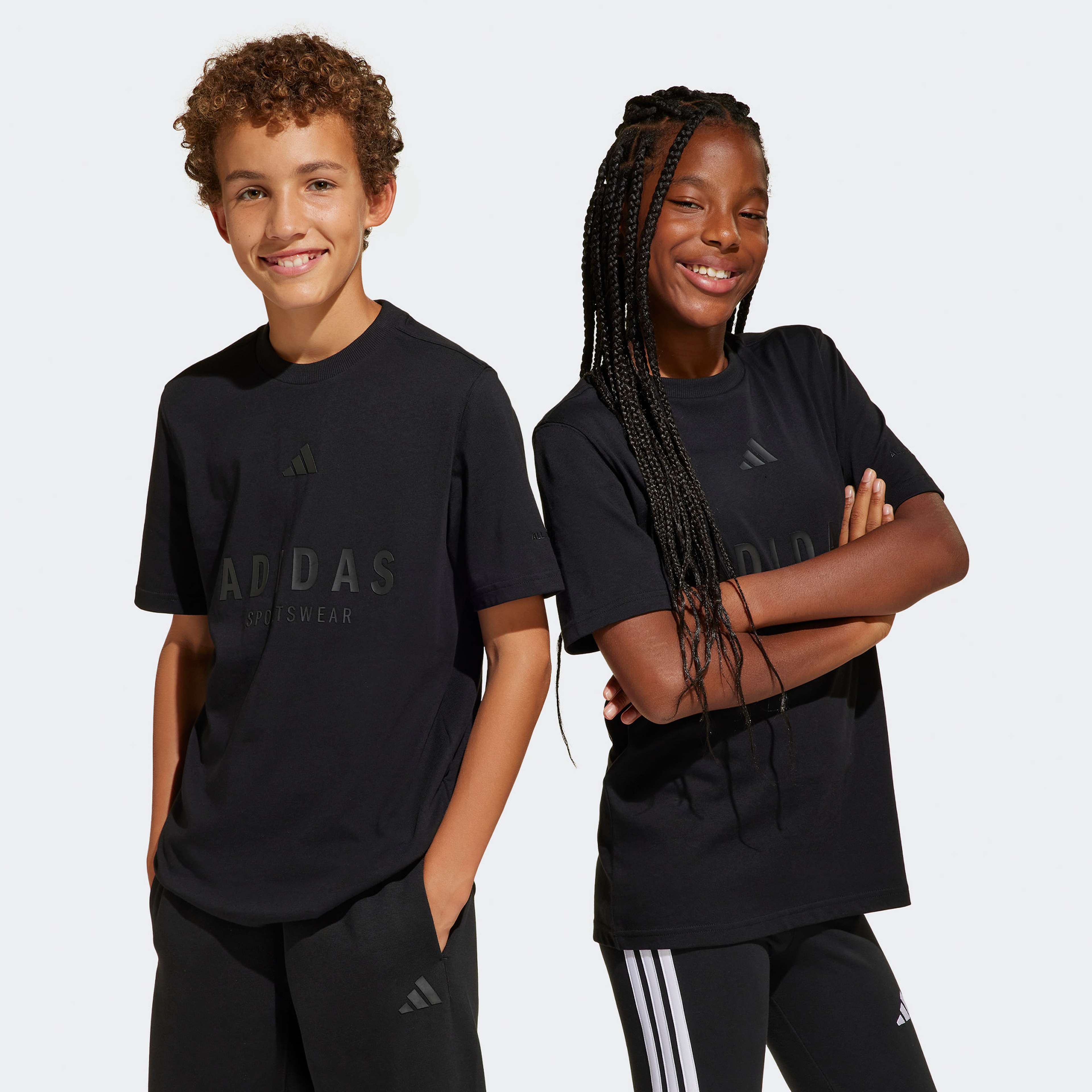 adidas Sportswear Çocuk Siyah Günlük T-Shirt