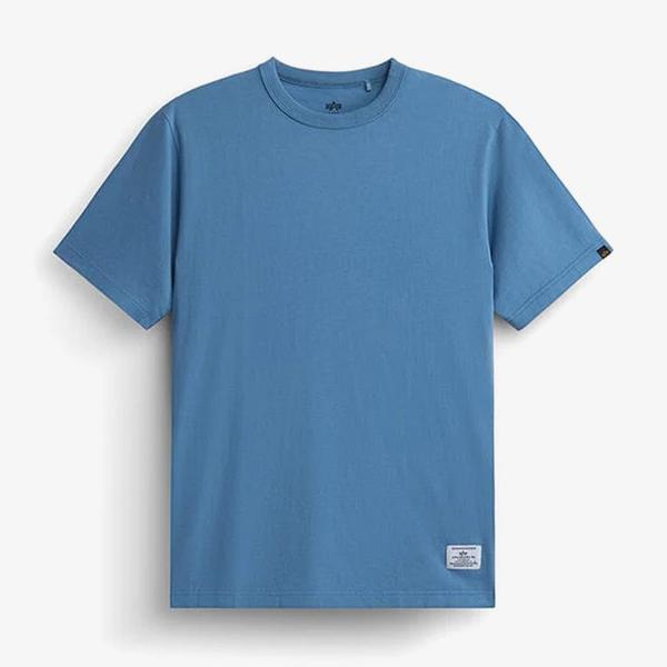 Alpha Industries New Patch Erkek Mavi T-Shirt