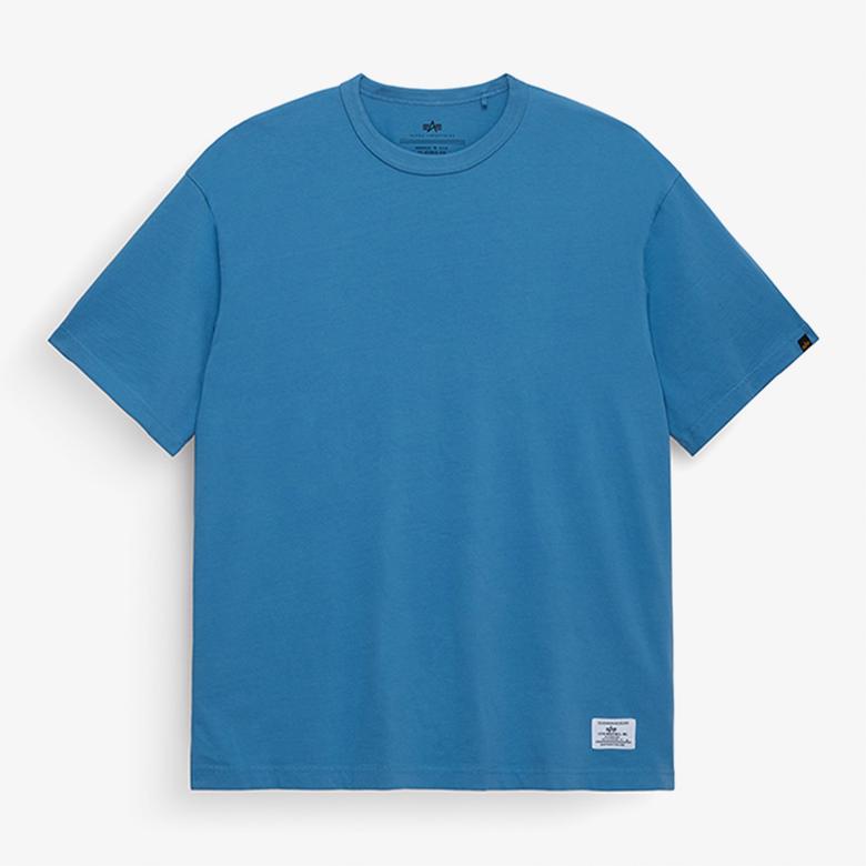 Alpha Industries Essential Erkek Mavi T-Shirt