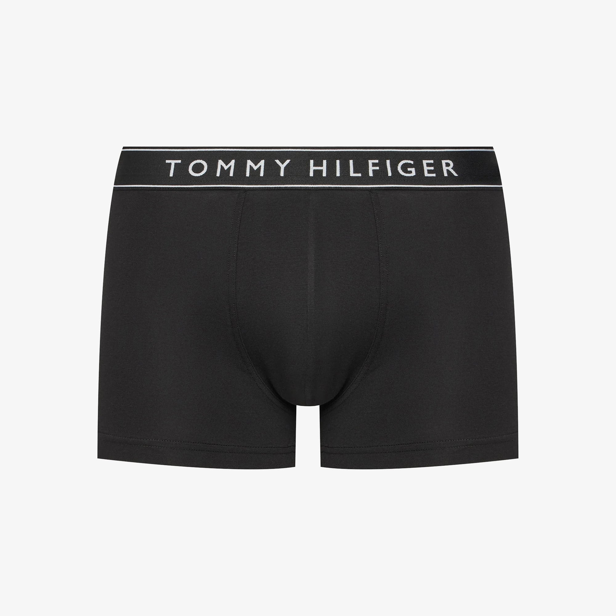 Tommy Hilfiger Bel Lastikli Logolu Erkek Siyah 3'lü Boxer