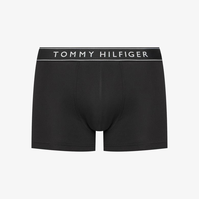 Tommy Hilfiger Bel Lastikli Logolu Erkek Siyah 3'lü Boxer