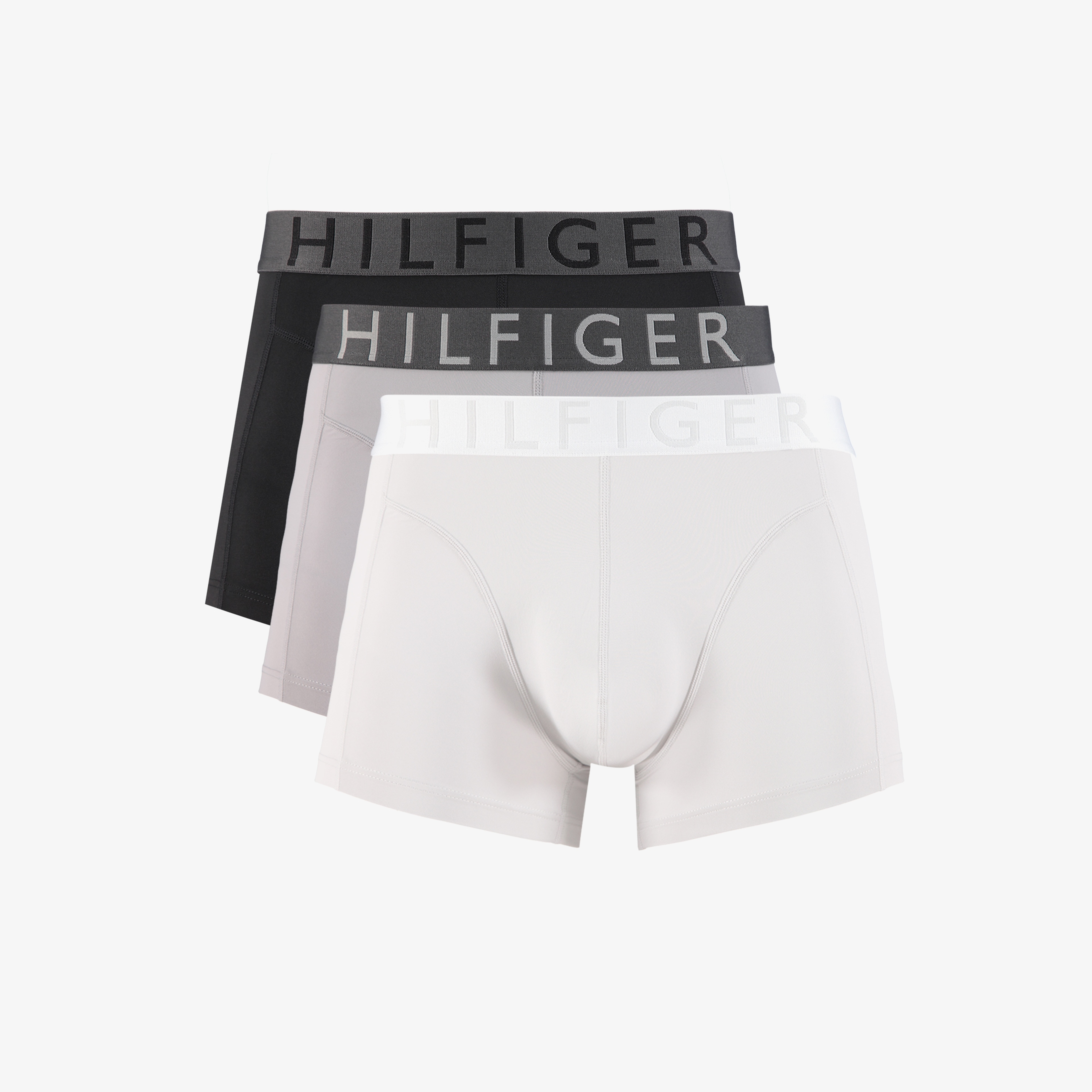 Tommy Hilfiger Bel Lastikli Logolu Erkek Renkli 3'lü Boxer