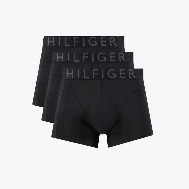 Tommy Hilfiger Microfibre Logo Erkek Siyah 3'lü Boxer