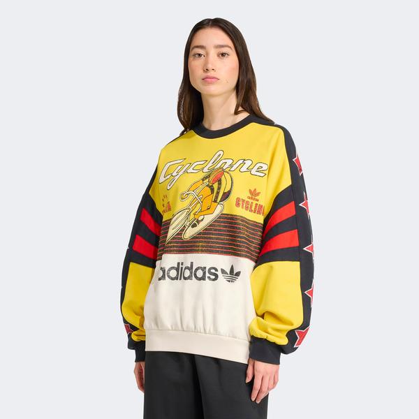 adidas Cycling Crew Kadın Sarı Sweatshirt