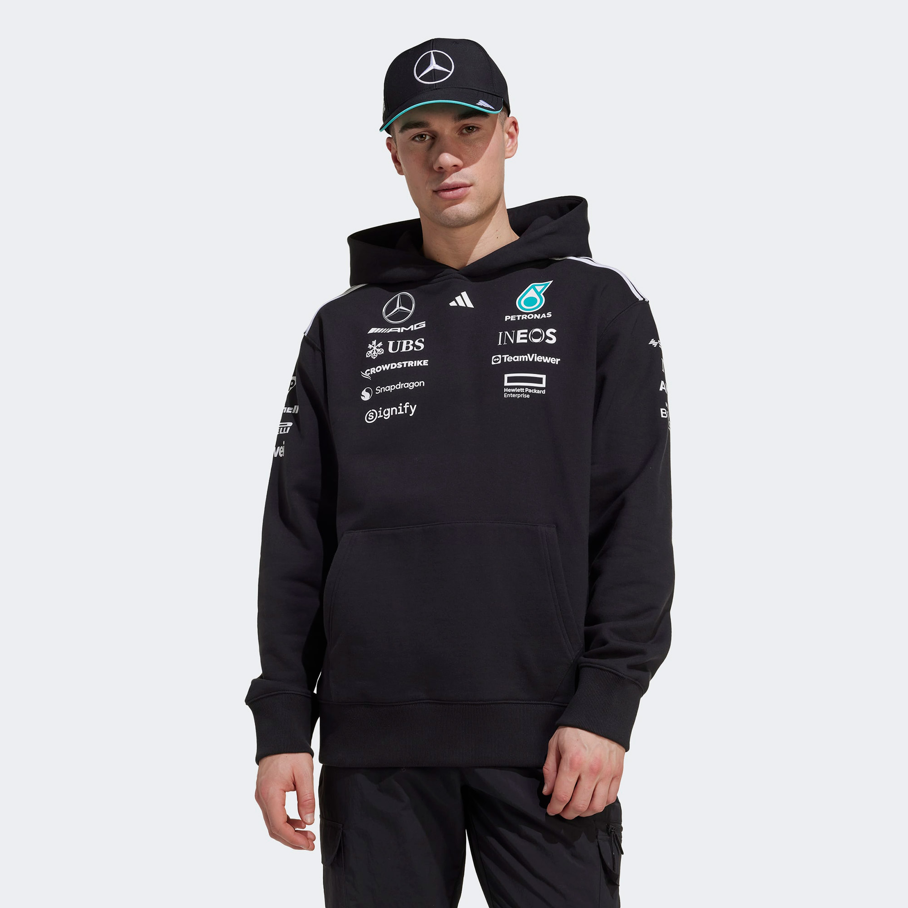 adidas Mer Tm Hood M Erkek Siyah Sweatshirt