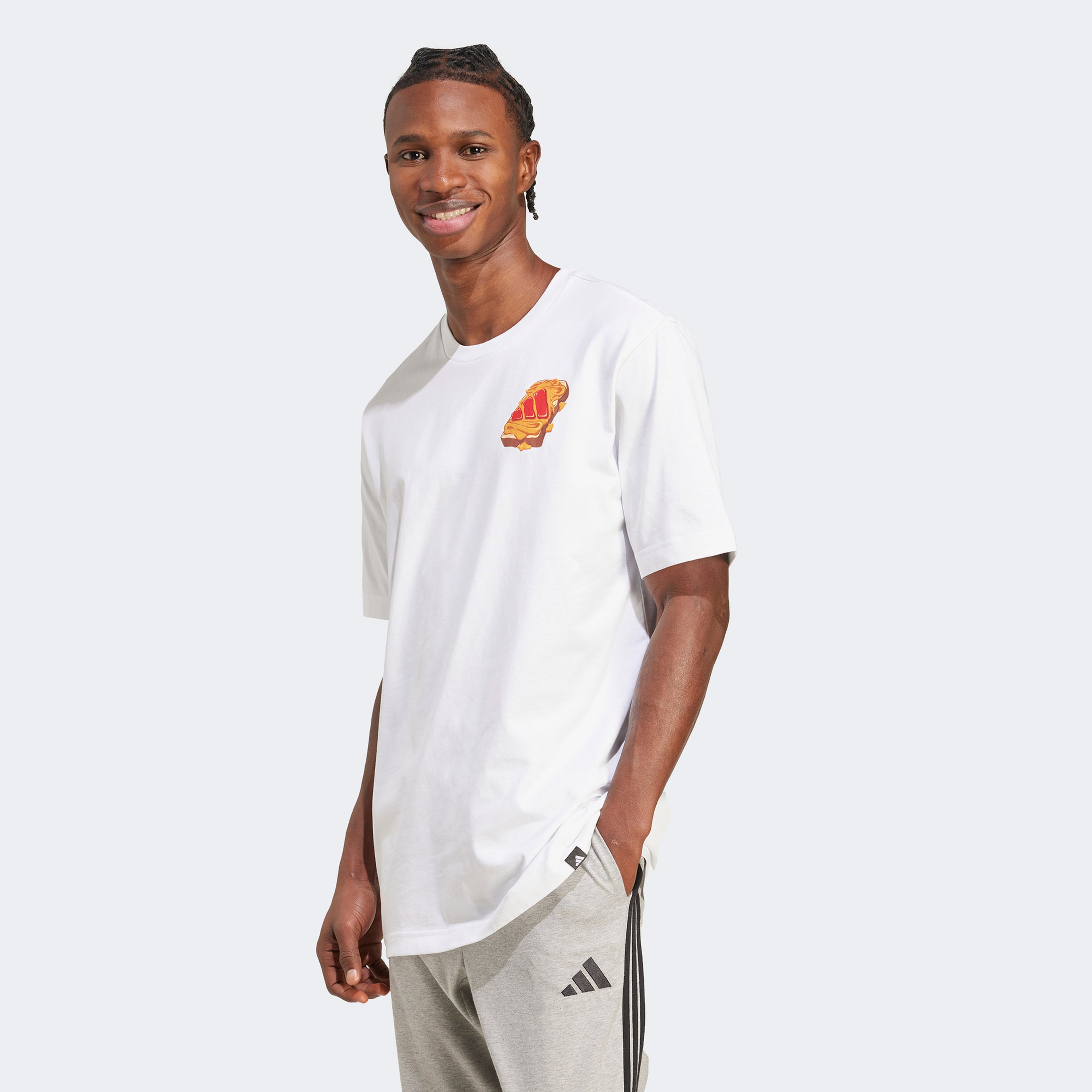 adidas M Pb&J T Erkek Beyaz T-Shirt