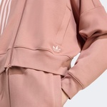 adidas 3 Stripes Zipup Kadın Kahverengi Sweatshirt