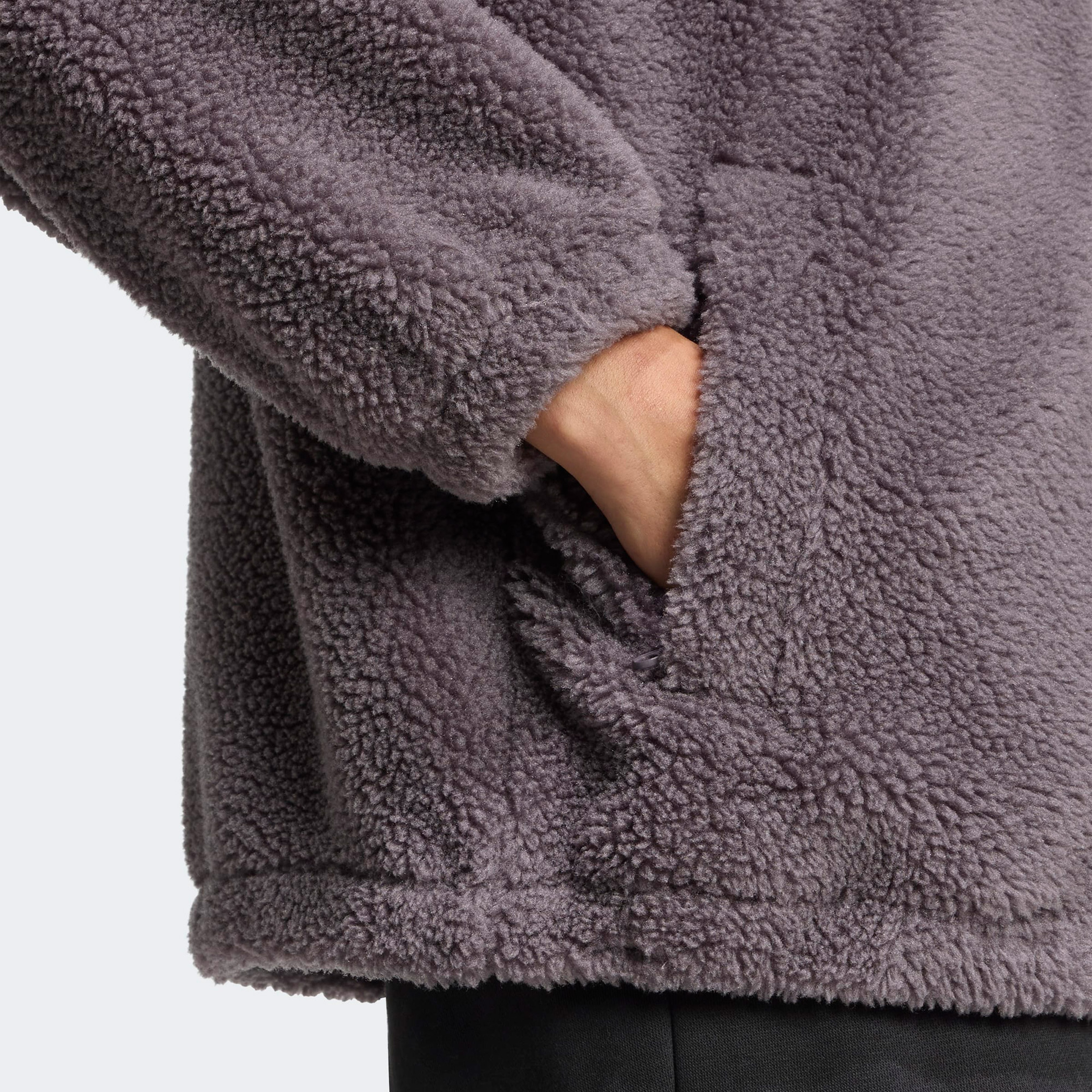 adidas Essential Teddy Jkt Kadın Gri Ceket