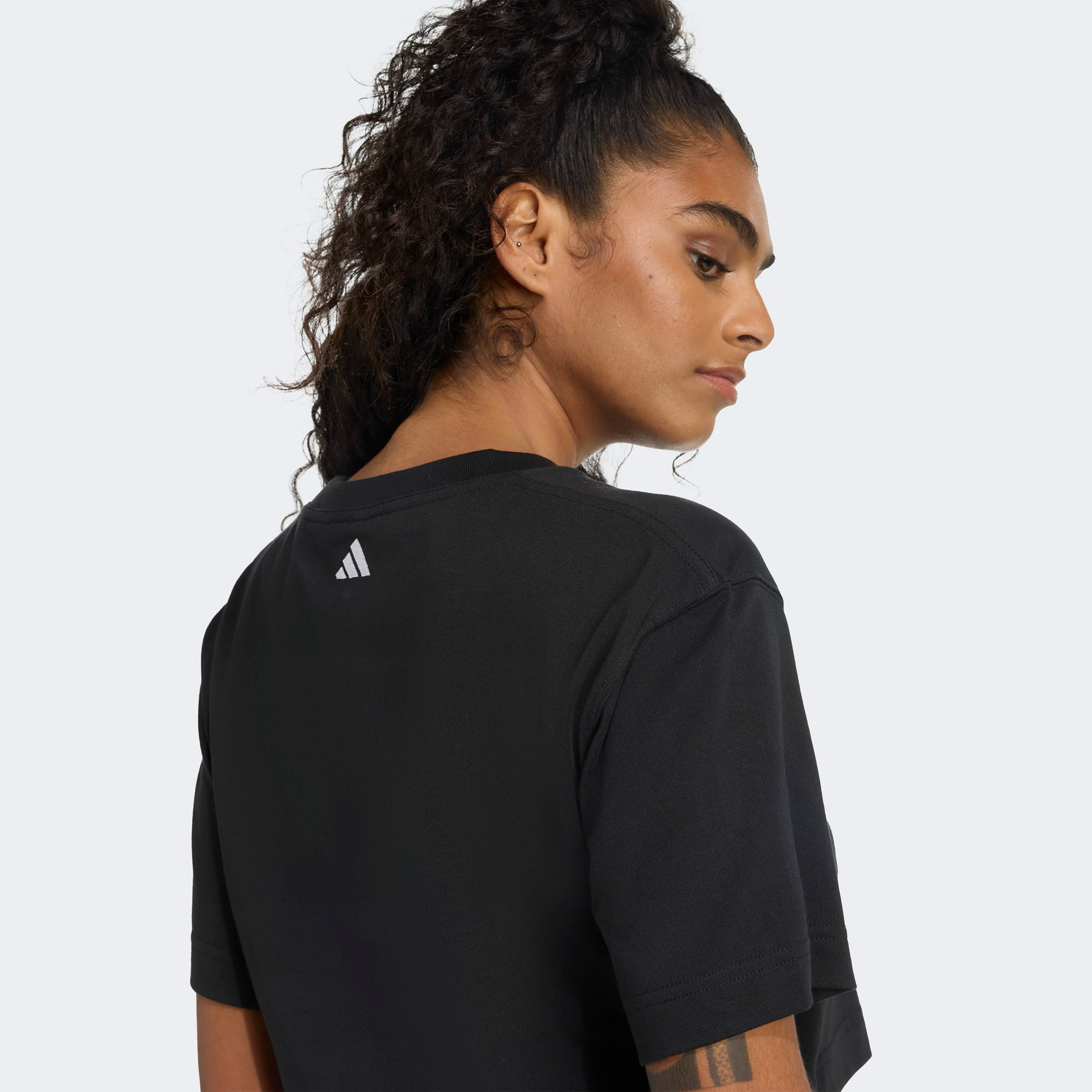 adidas  Fn Crop  Kadın Siyah Bra