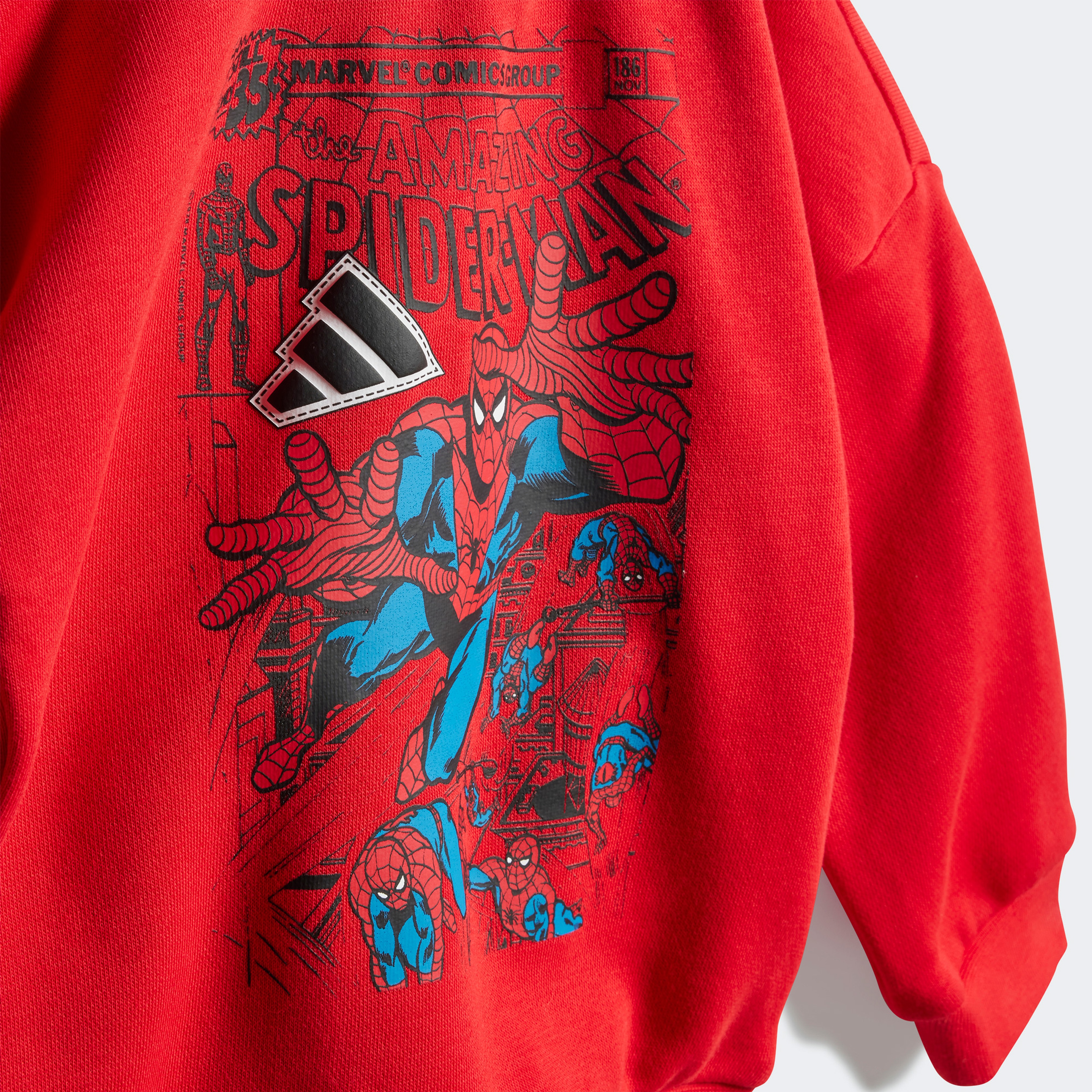 adidas Marvel Spiderman Bebek Kırmızı Eşofman Takımı