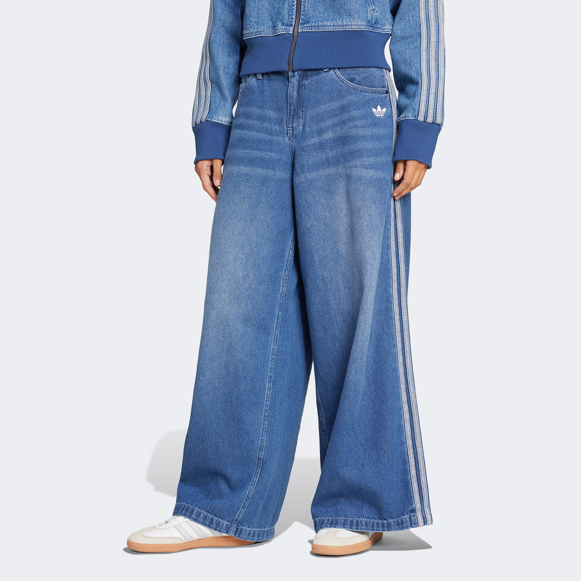 adidas Adicolor Denim Adilenum Kadın Mavi Pantolon
